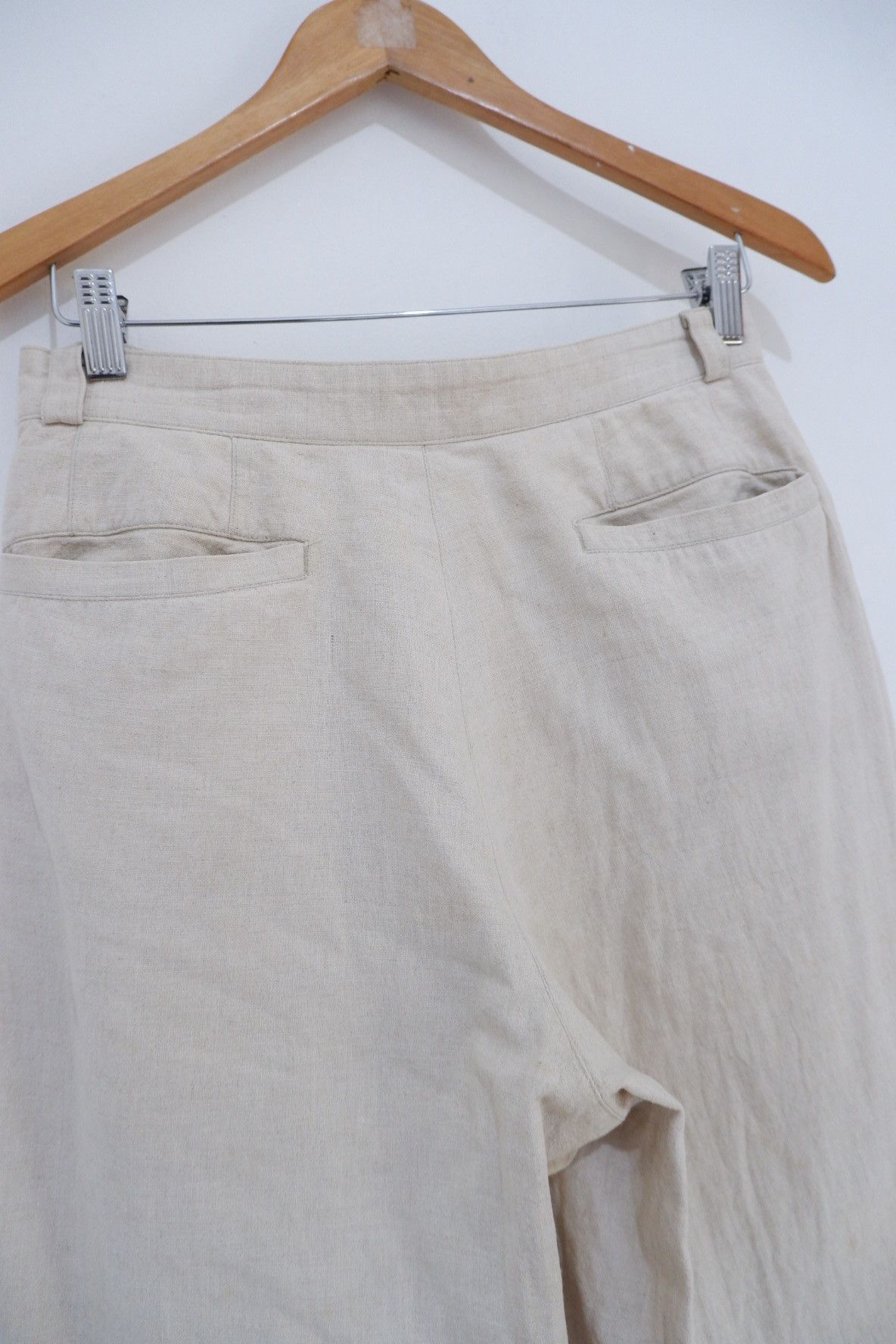 Issey Miyake Vintage 90s Issey Miyake Men Linen Pants Size US 28 / EU 44 - 5 Thumbnail