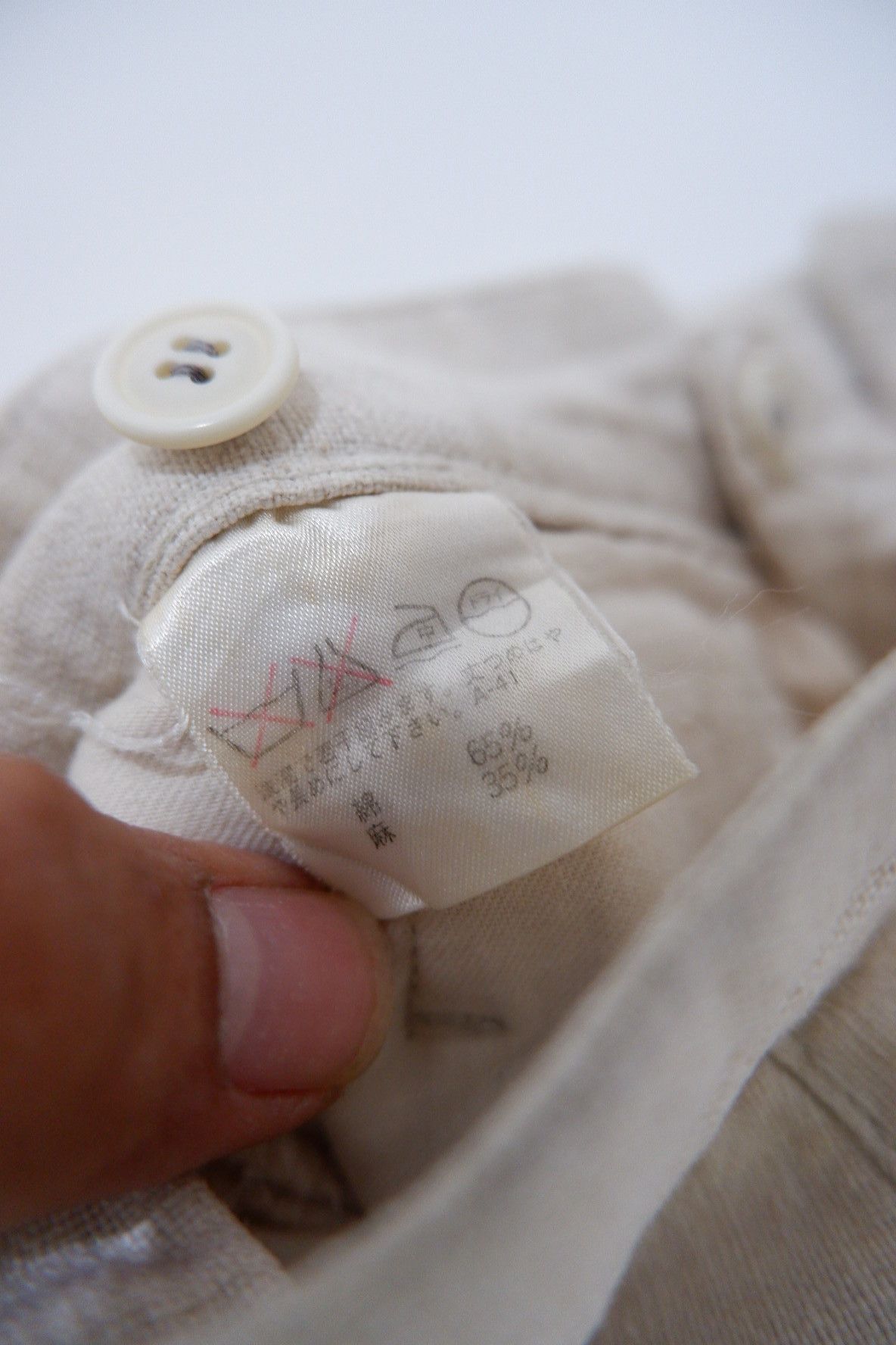 Issey Miyake Vintage 90s Issey Miyake Men Linen Pants Size US 28 / EU 44 - 10 Thumbnail