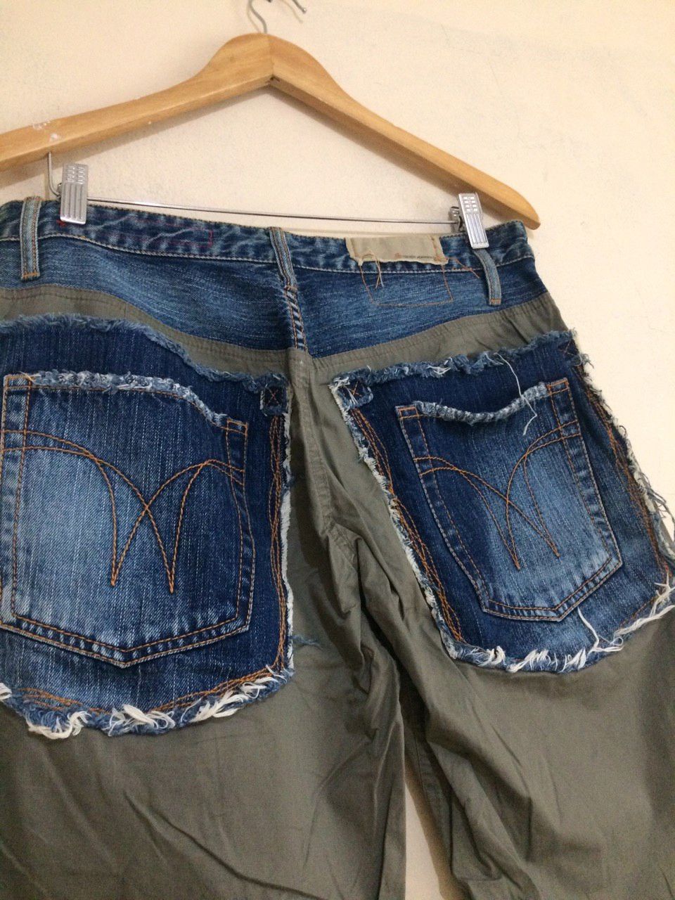 Japanese Brand Tough Jeans Smith Reconstructed Cargo Pants Size US 32 / EU 48 - 6 Thumbnail