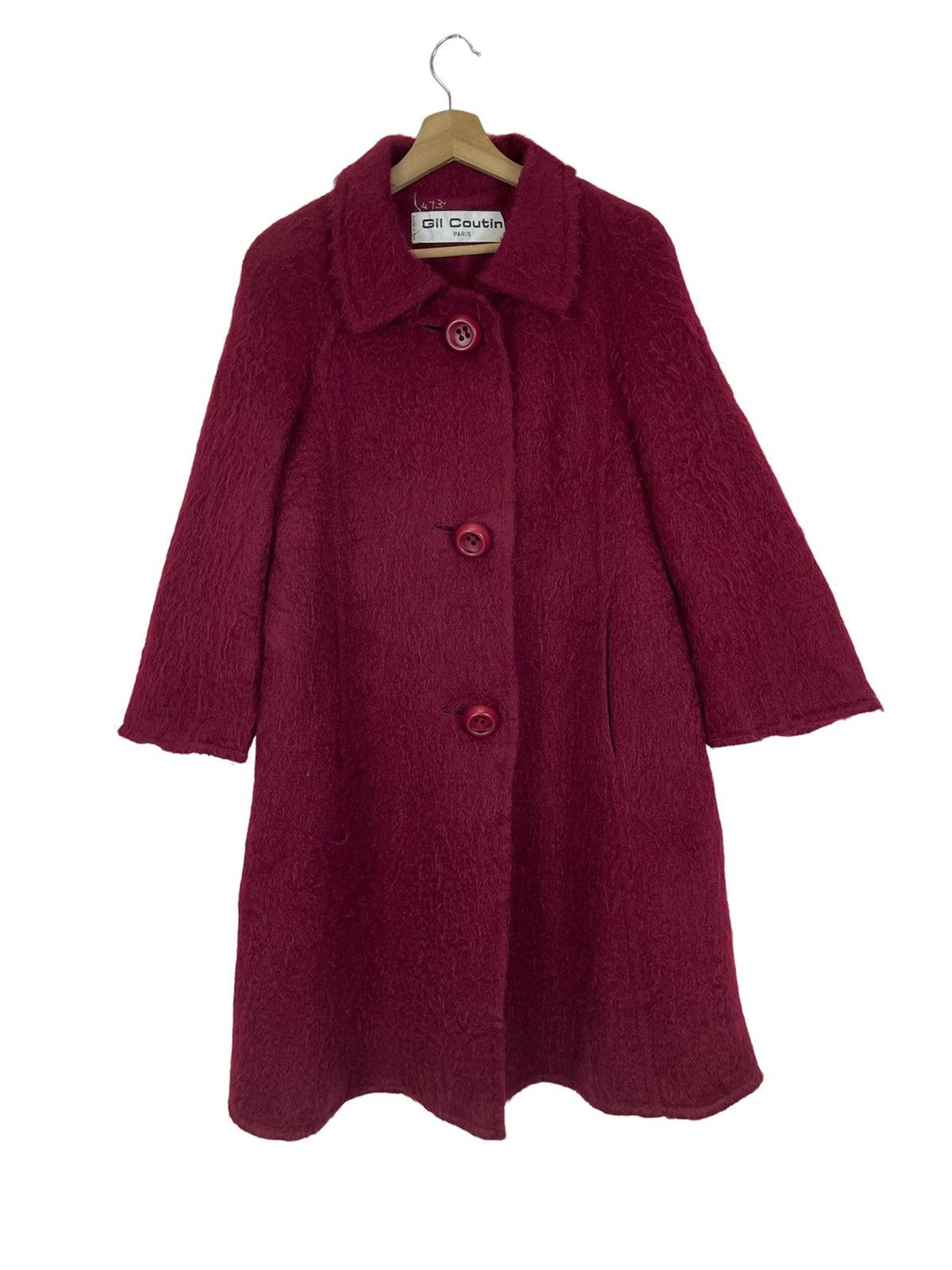 VINTAGE GIL COUTIN PARIS MOHAIR LONG COAT