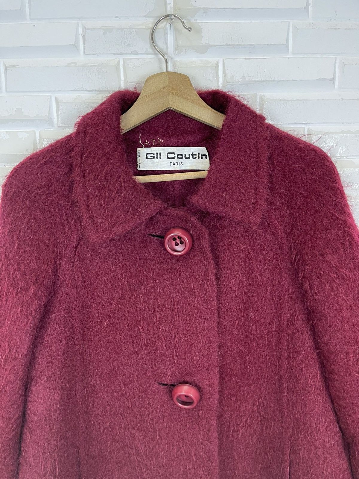 Vintage VINTAGE GIL COUTIN PARIS MOHAIR LONG COAT Size M / US 6-8 / IT 42-44 - 2 Thumbnail