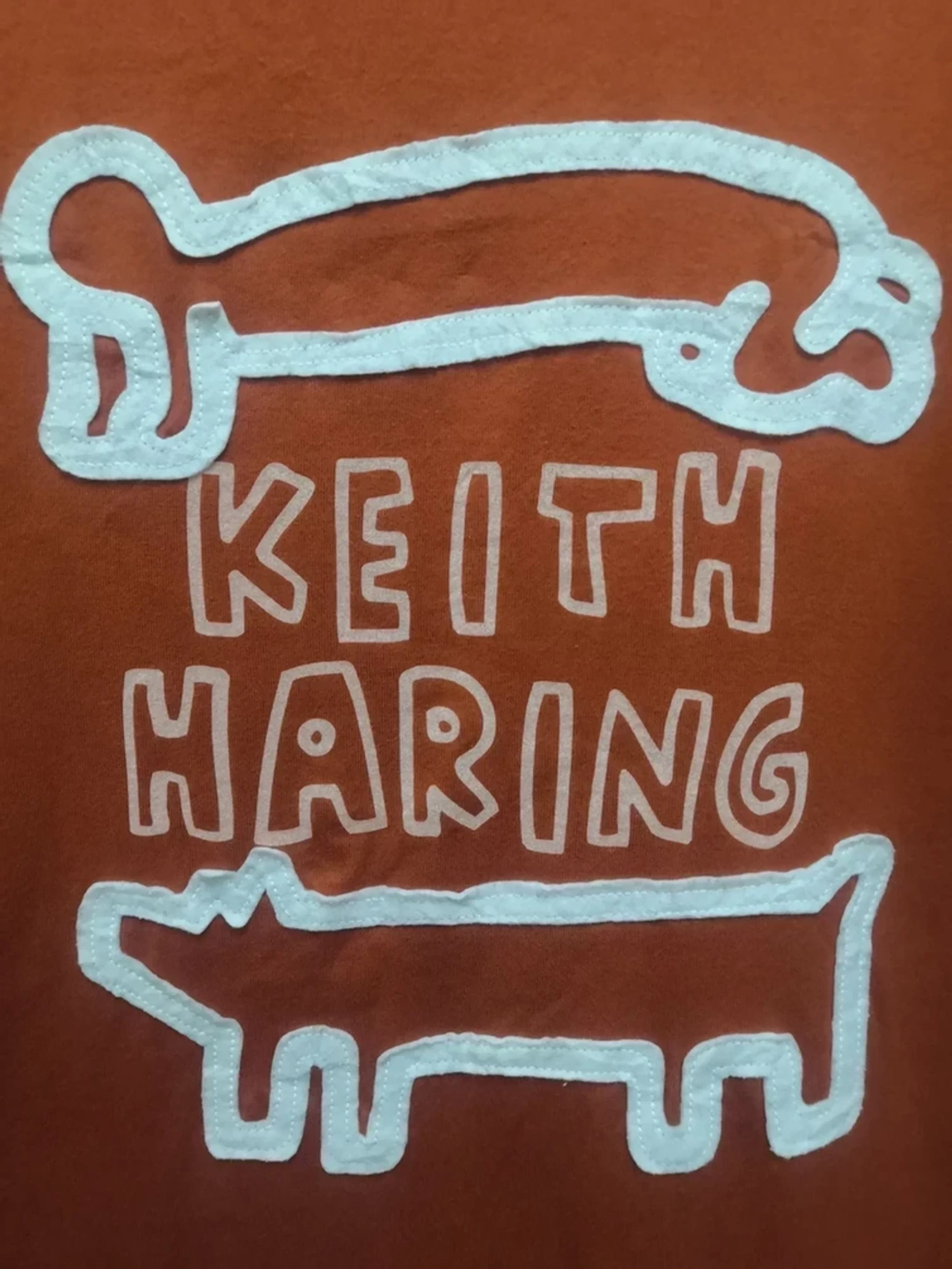 Japanese Brand Vintage Keith Haring T Shirt Art Graffiti Spell Out Size US XL / EU 56 / 4 - 1 Thumbnail