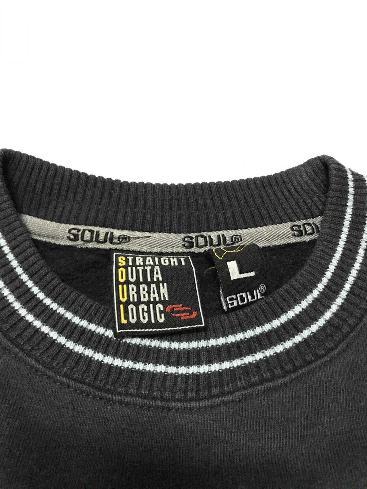 Soulland × Vintage Vintage Straight Outta Urban Logic Sweatshirt Size US L / EU 52-54 / 3 - 6 Thumbnail