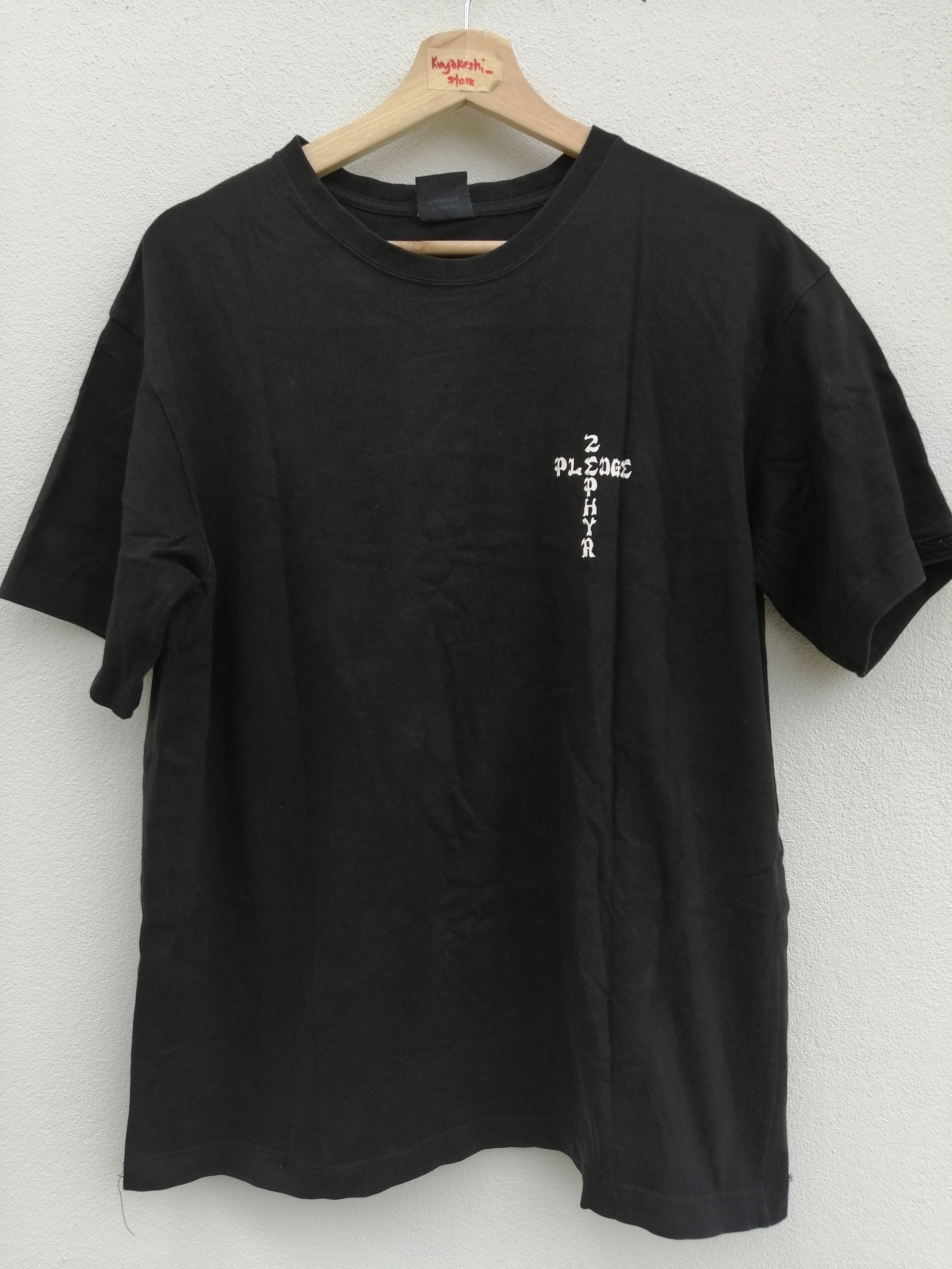 Japanese Brand T-shirt Pledge Cross Zephyr Skateboard Size US L / EU 52-54 / 3 - 2 Thumbnail