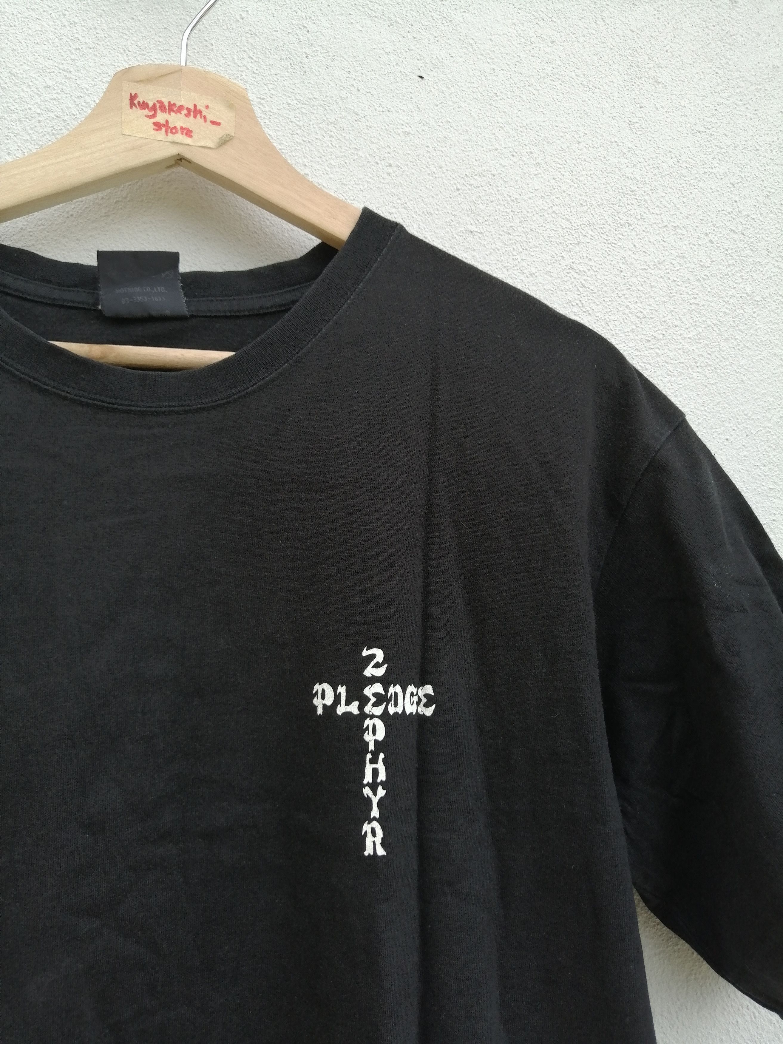 Japanese Brand T-shirt Pledge Cross Zephyr Skateboard Size US L / EU 52-54 / 3 - 3 Thumbnail