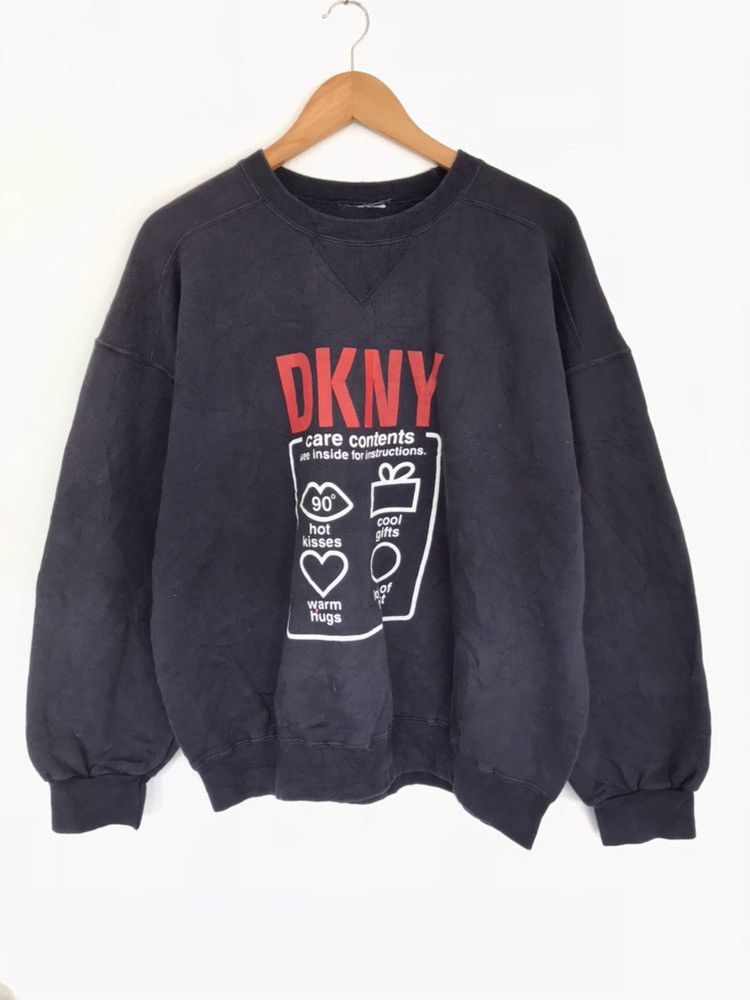 DKNY × Donna Karan × Vintage Vintage Donna Karan New York Sweatshirt Size US XL / EU 56 / 4 - 1 Thumbnail