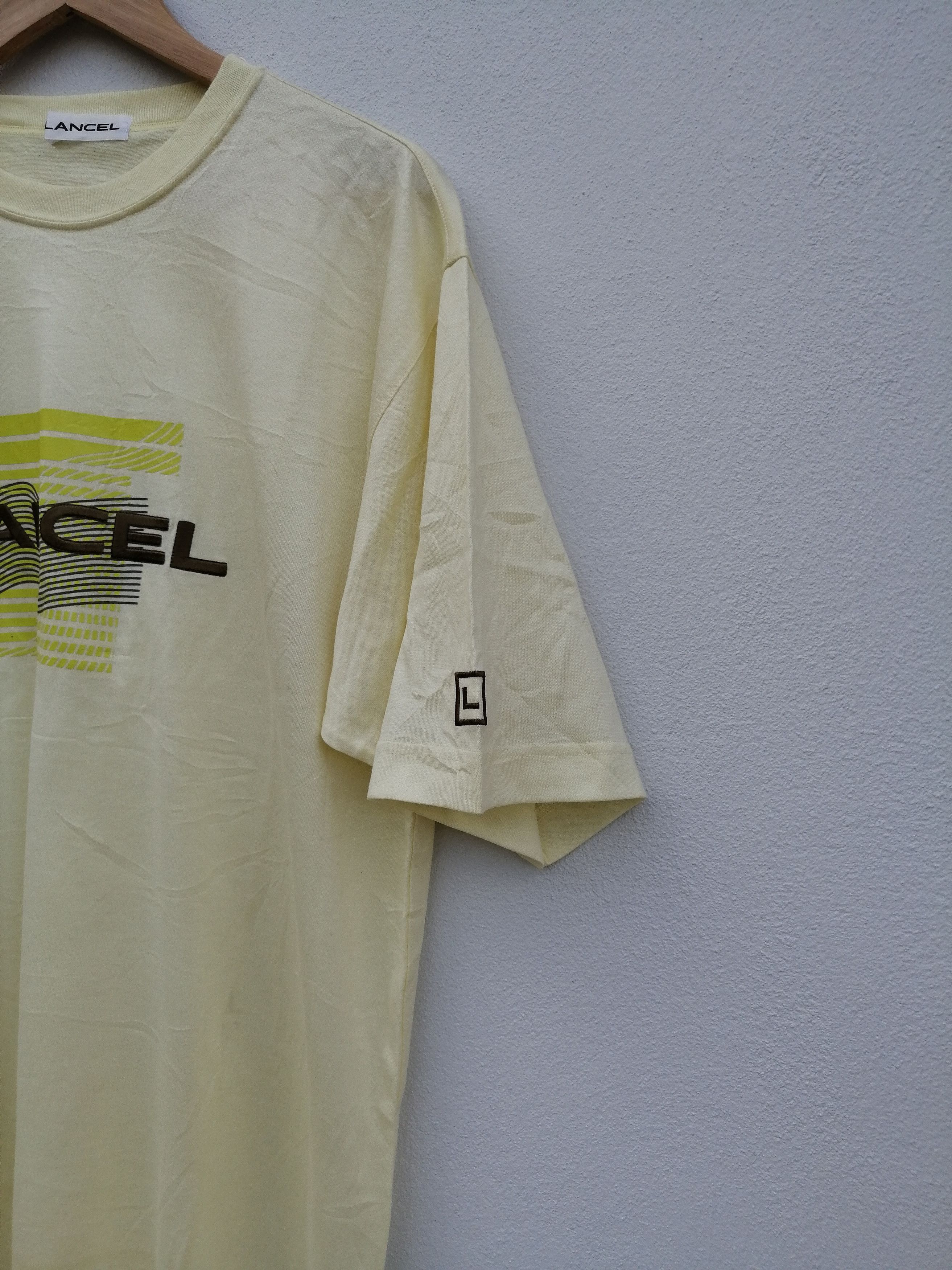 Lancel Lancel Yellow Soft Tee Shirt Size US XL / EU 56 / 4 - 2 Thumbnail