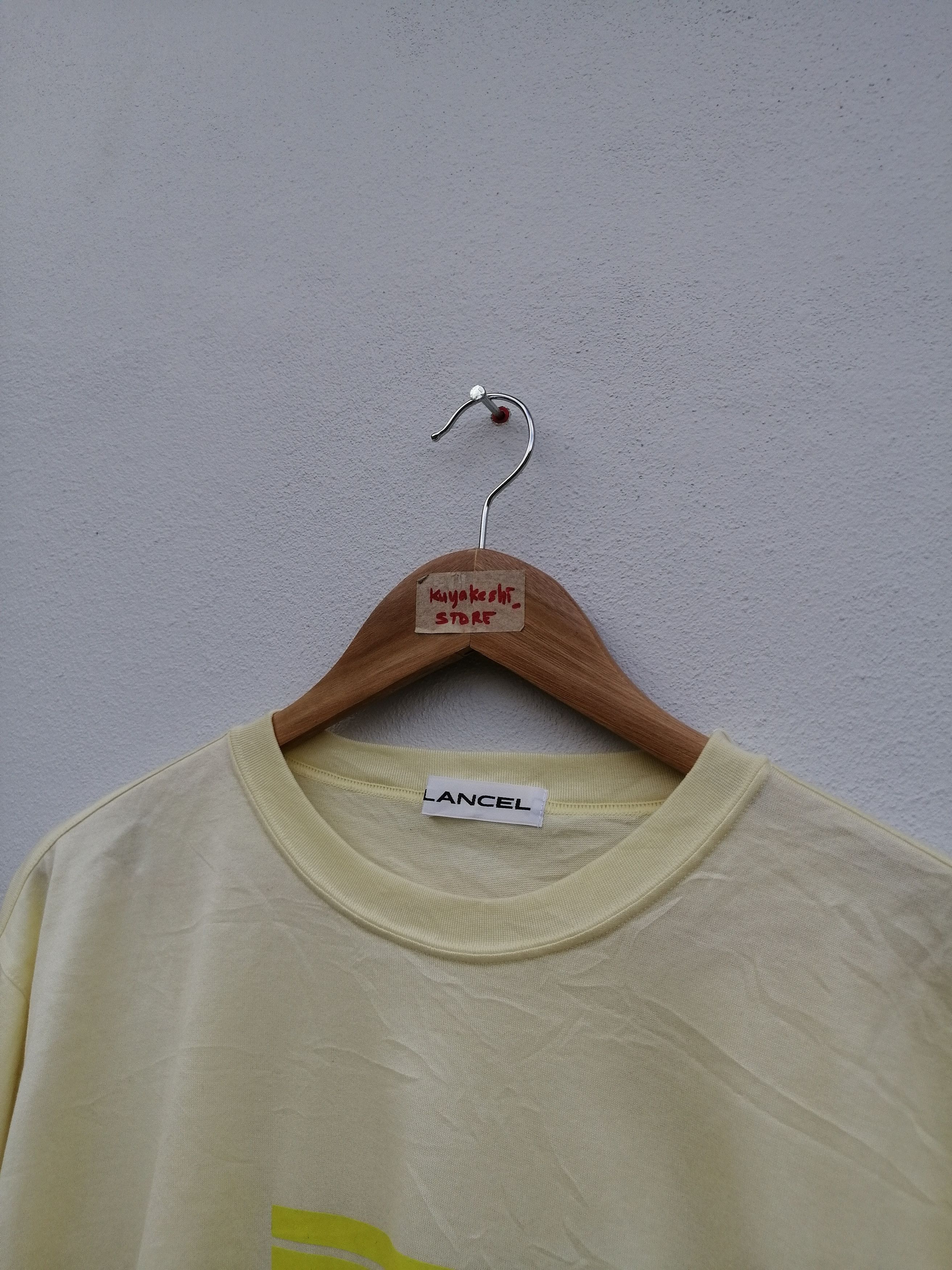 Lancel Lancel Yellow Soft Tee Shirt Size US XL / EU 56 / 4 - 3 Thumbnail