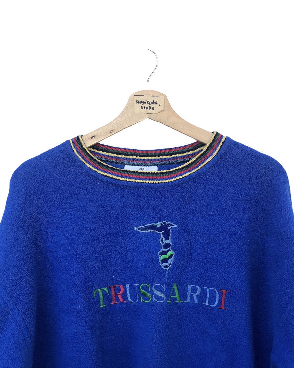 Designer × Trussardi Sweatshirt Trussardi Rainbow Colour Size US L / EU 52-54 / 3 - 2 Thumbnail