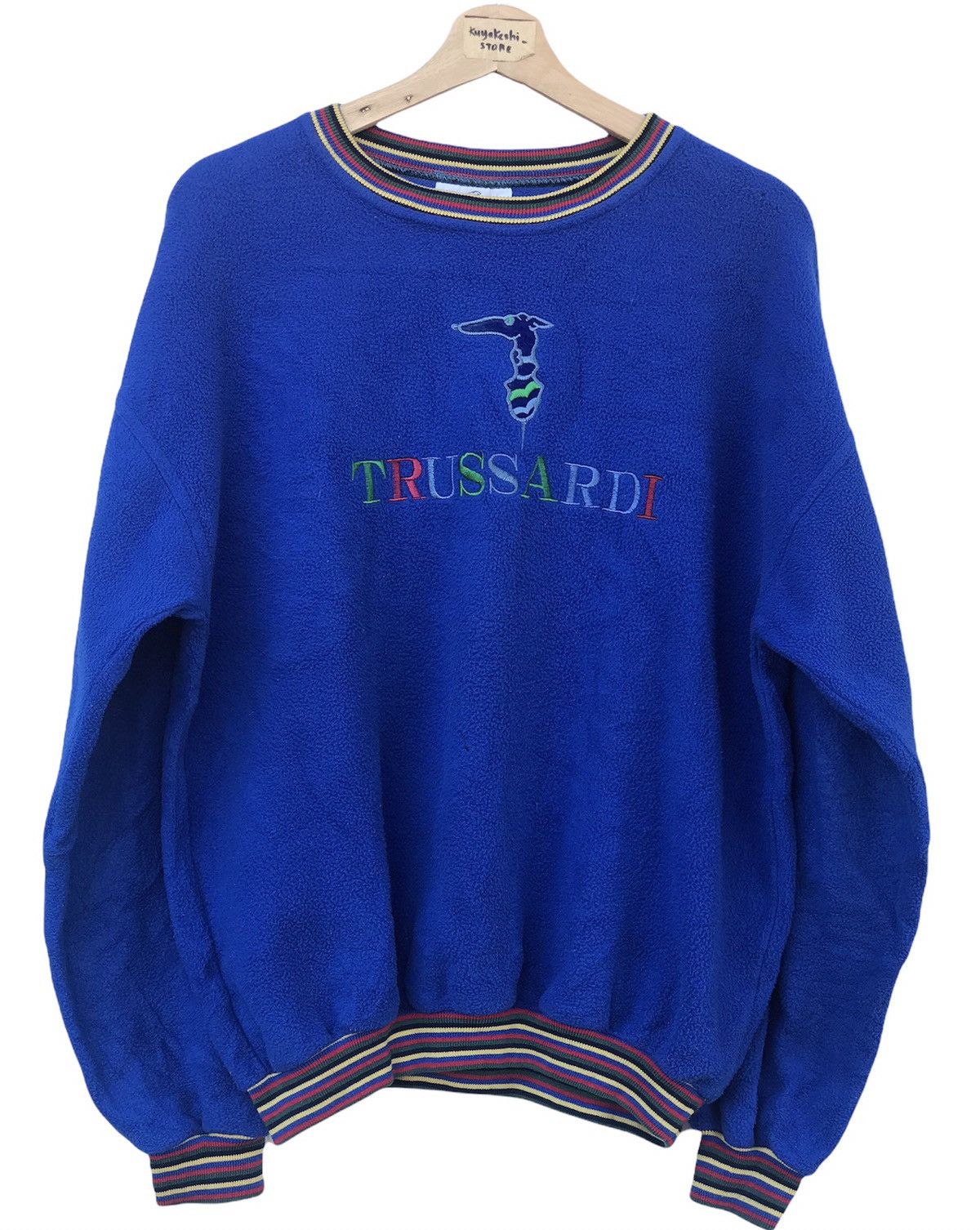 Designer × Trussardi Sweatshirt Trussardi Rainbow Colour Size US L / EU 52-54 / 3 - 1 Thumbnail