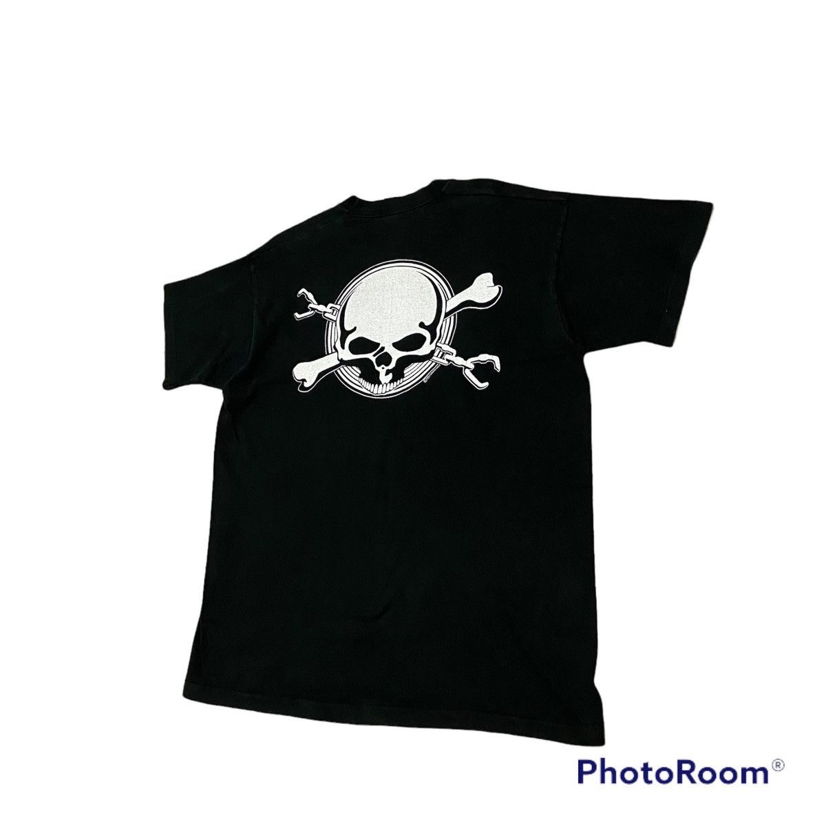 Japanese Brand × Vintage Vintage 90s Skull Big Logo Back Hit Tees Size US L / EU 52-54 / 3 - 4 Thumbnail