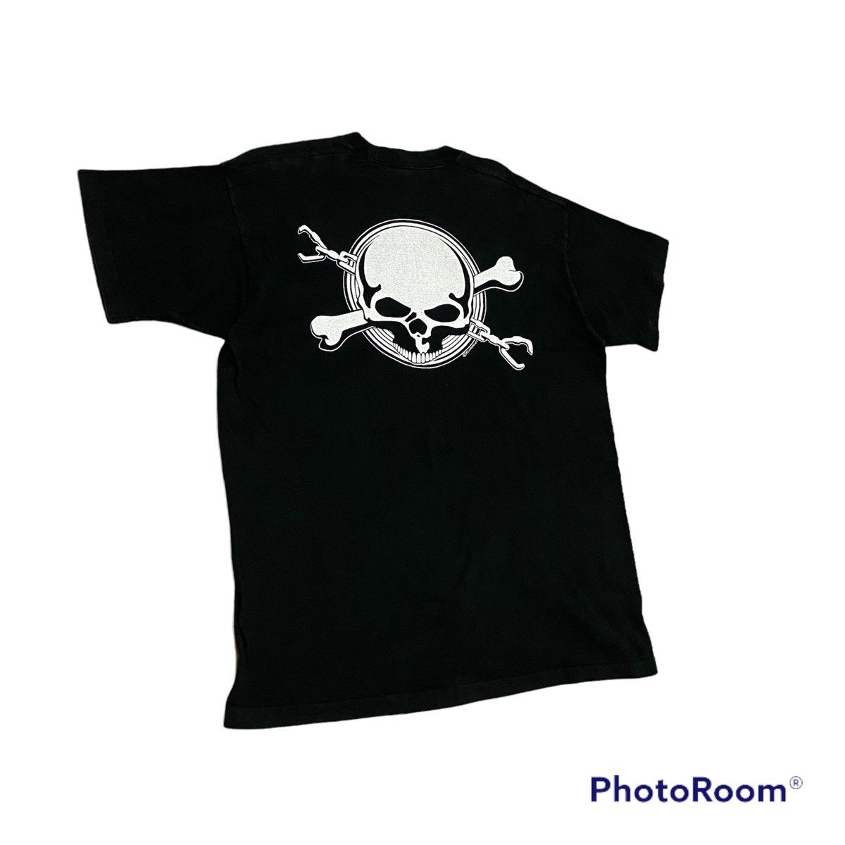 Japanese Brand × Vintage Vintage 90s Skull Big Logo Back Hit Tees Size US L / EU 52-54 / 3 - 5 Thumbnail