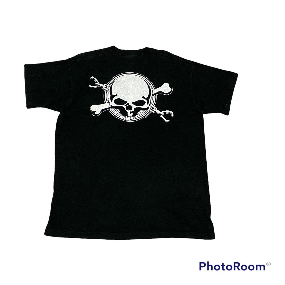 Japanese Brand × Vintage Vintage 90s Skull Big Logo Back Hit Tees Size US L / EU 52-54 / 3 - 1 Thumbnail