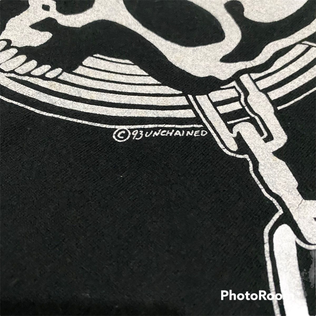 Japanese Brand × Vintage Vintage 90s Skull Big Logo Back Hit Tees Size US L / EU 52-54 / 3 - 6 Thumbnail