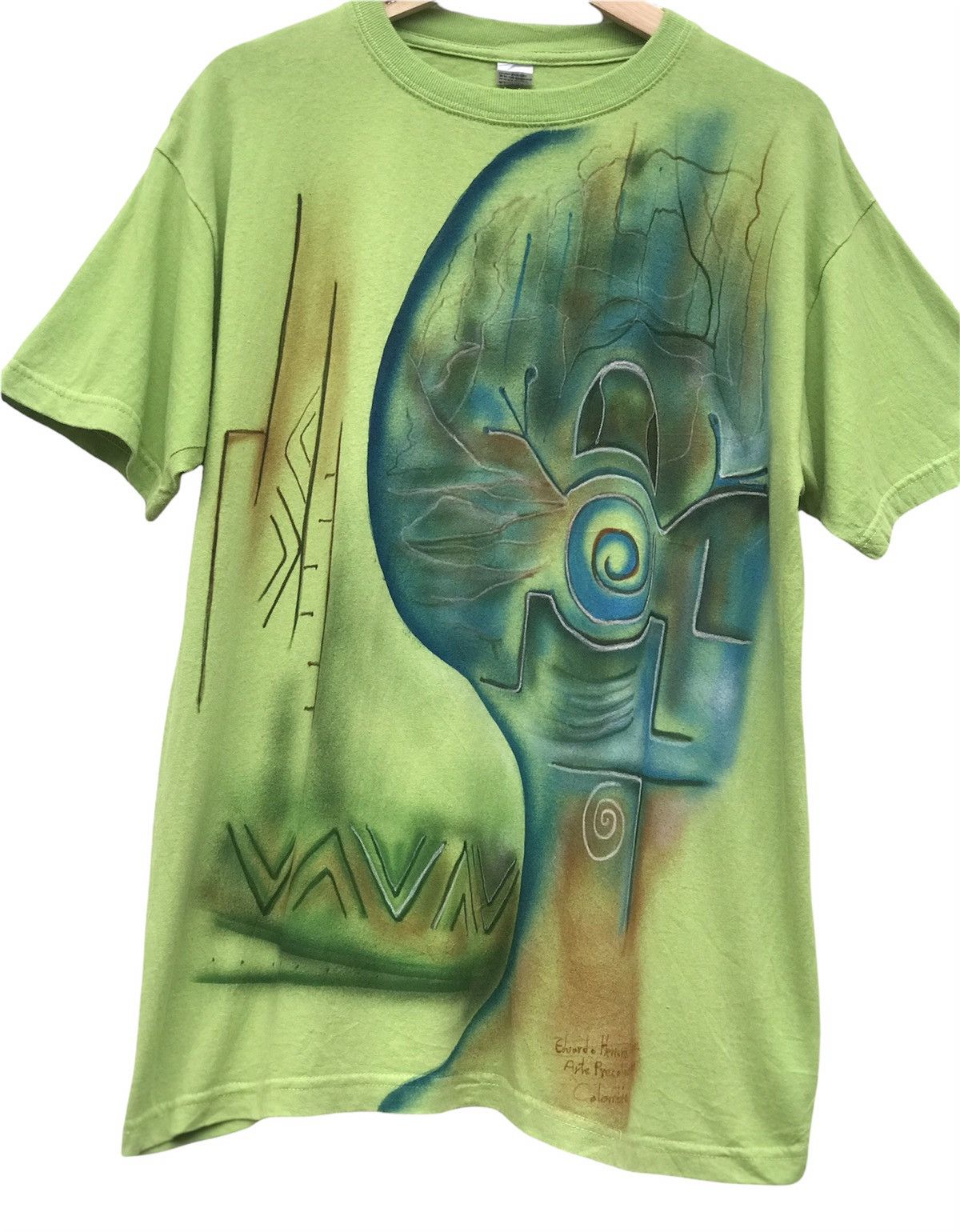 Vintage Art Over Print Arte Precolombina Colombia Shirt Size US XL / EU 56 / 4 - 1 Thumbnail
