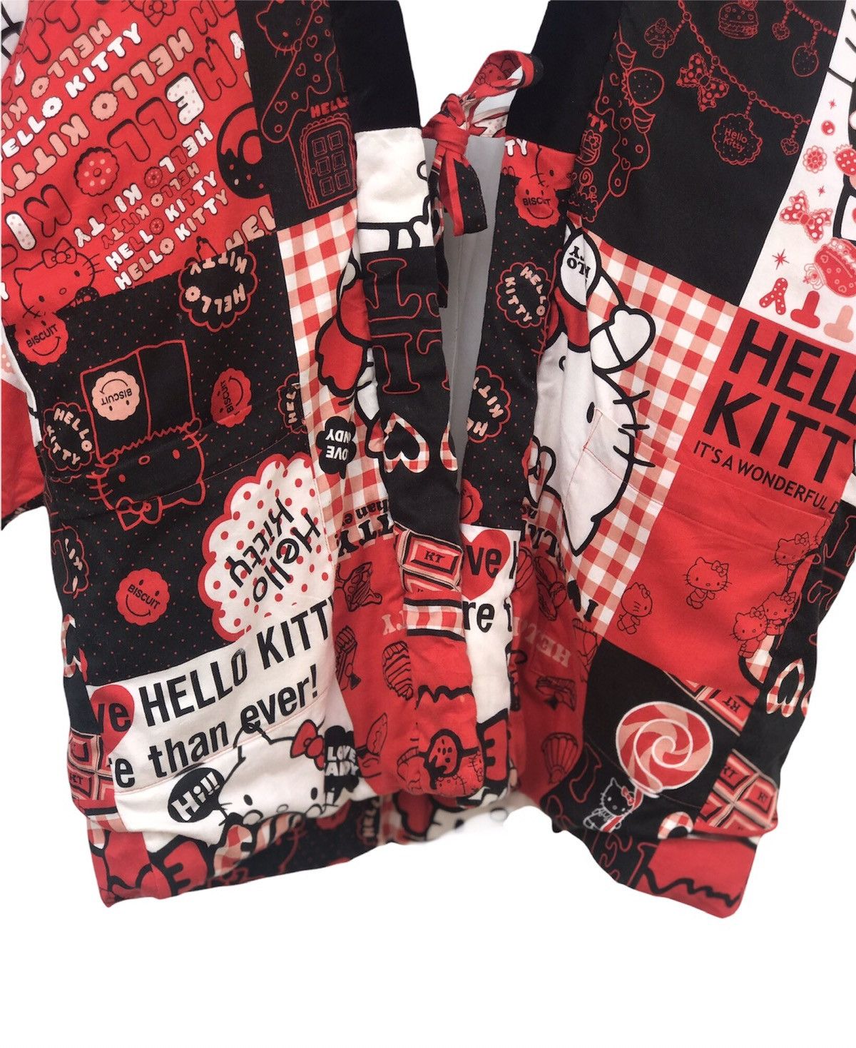 Japanese Brand Kimono Hello Kitty Jacket Winter Full Print Size US L / EU 52-54 / 3 - 7 Thumbnail