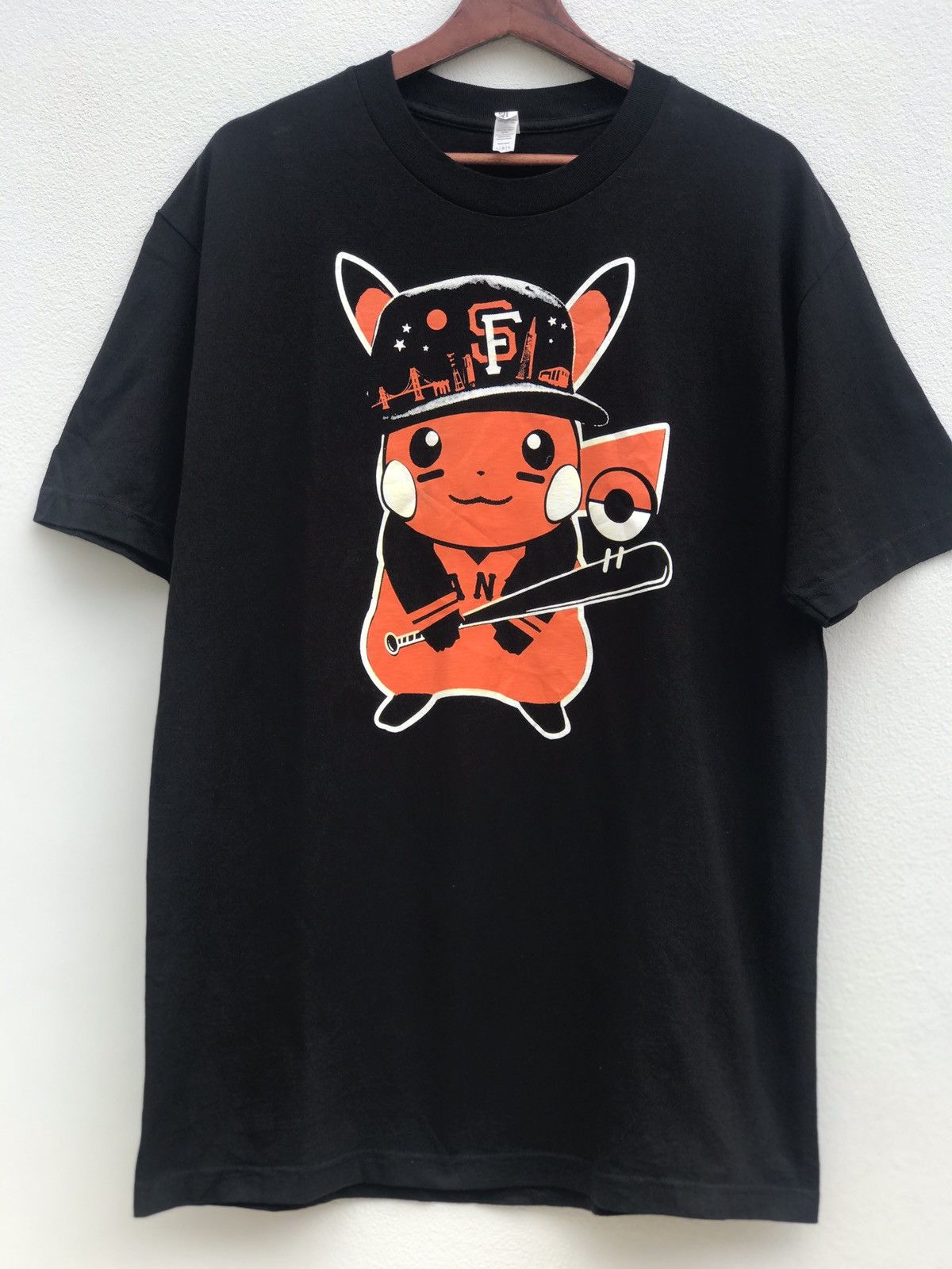 Anime SF Giants Tee Shirt Pikachu Baseball Size US L / EU 52-54 / 3 - 1 Thumbnail