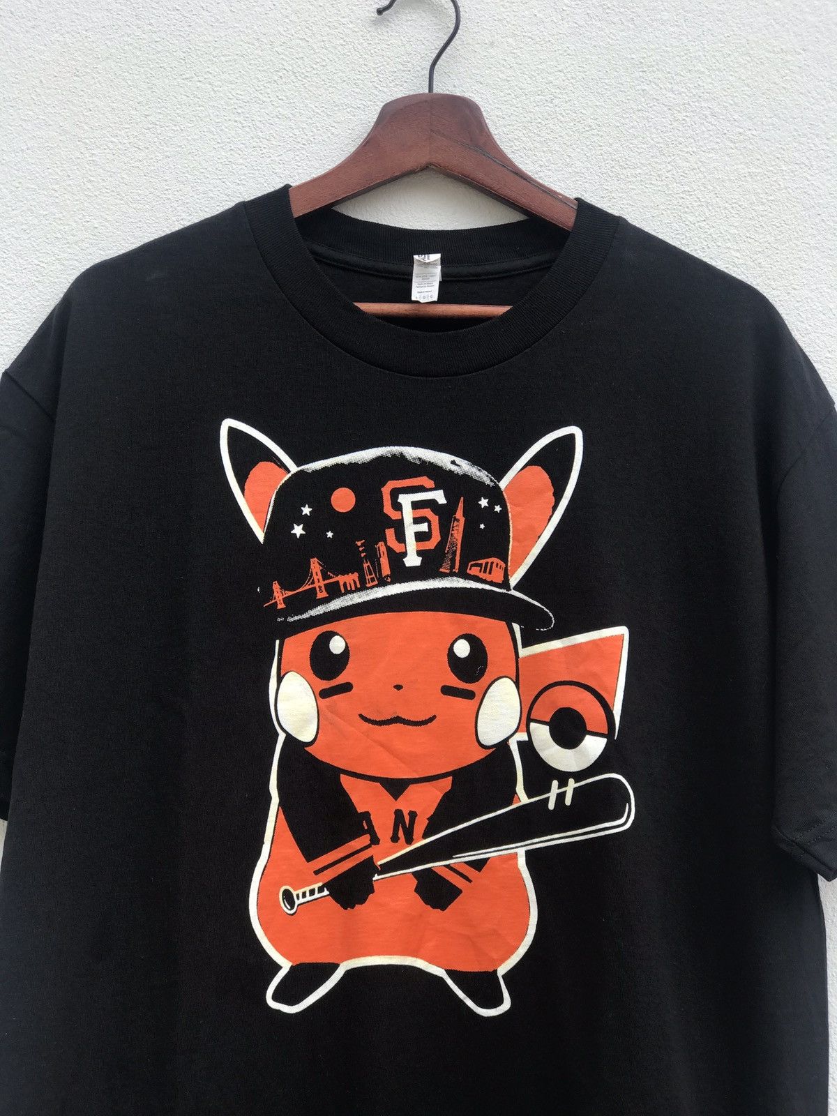 Anime SF Giants Tee Shirt Pikachu Baseball Size US L / EU 52-54 / 3 - 2 Thumbnail