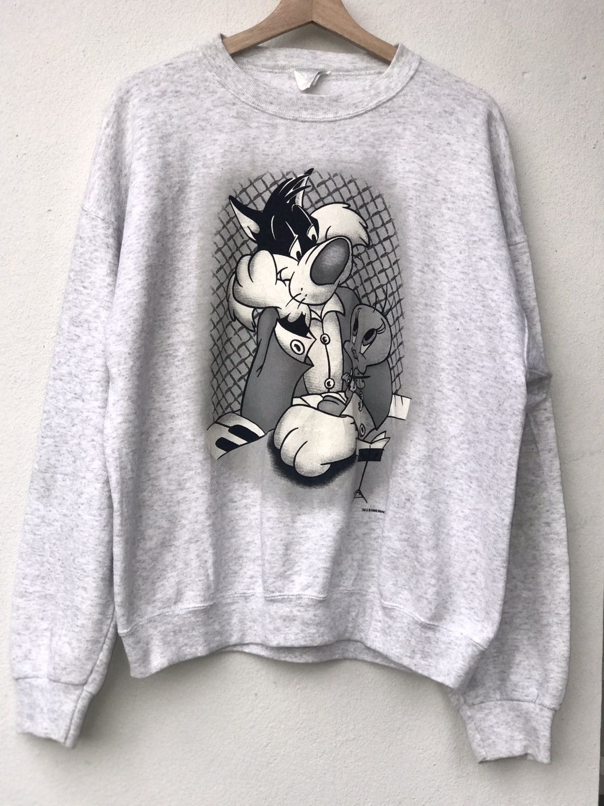 Vintage Vintage Sweatshirt Looney Tunes Sylvester & Tweety Size US L / EU 52-54 / 3 - 1 Thumbnail