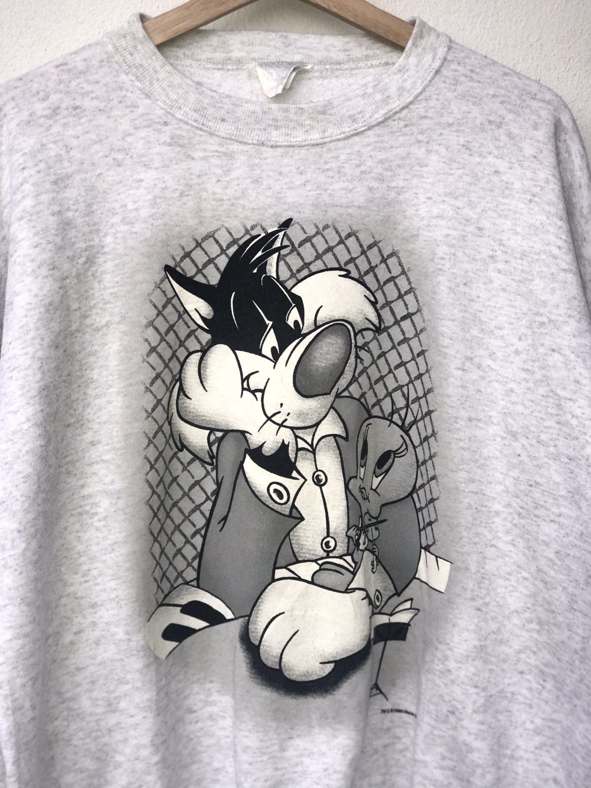 Vintage Vintage Sweatshirt Looney Tunes Sylvester & Tweety Size US L / EU 52-54 / 3 - 2 Thumbnail