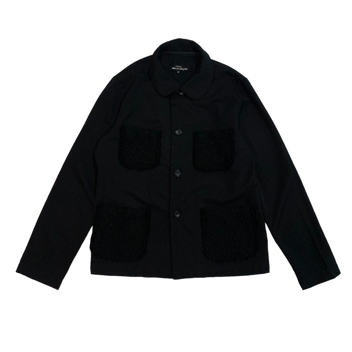 Comme des Garcons 🔥2001 Tricot Comme Des Garcons Wool Button Linen Jacket Size M / US 6-8 / IT 42-44 - 3 Thumbnail