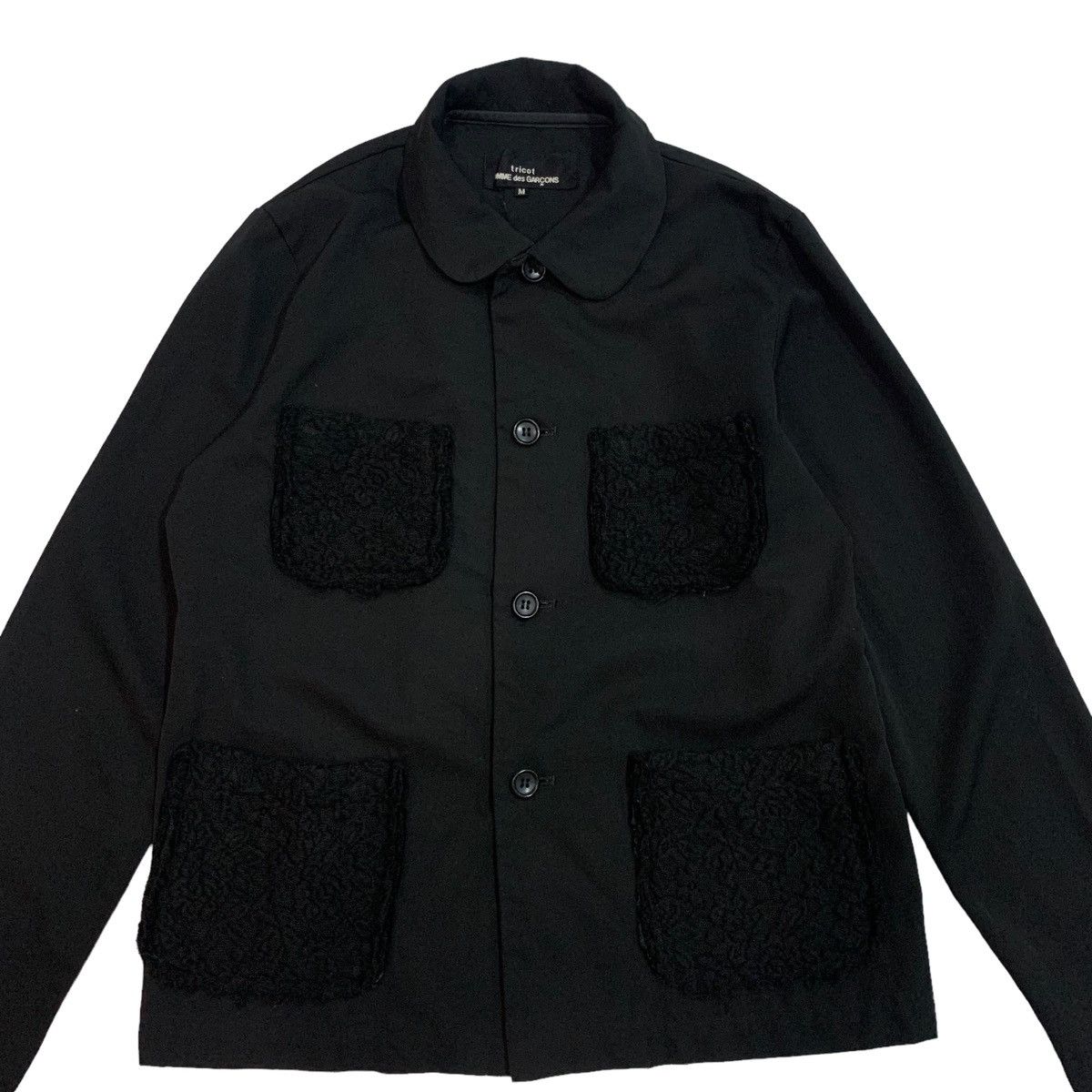 Comme des Garcons 🔥2001 Tricot Comme Des Garcons Wool Button Linen Jacket Size M / US 6-8 / IT 42-44 - 5 Thumbnail