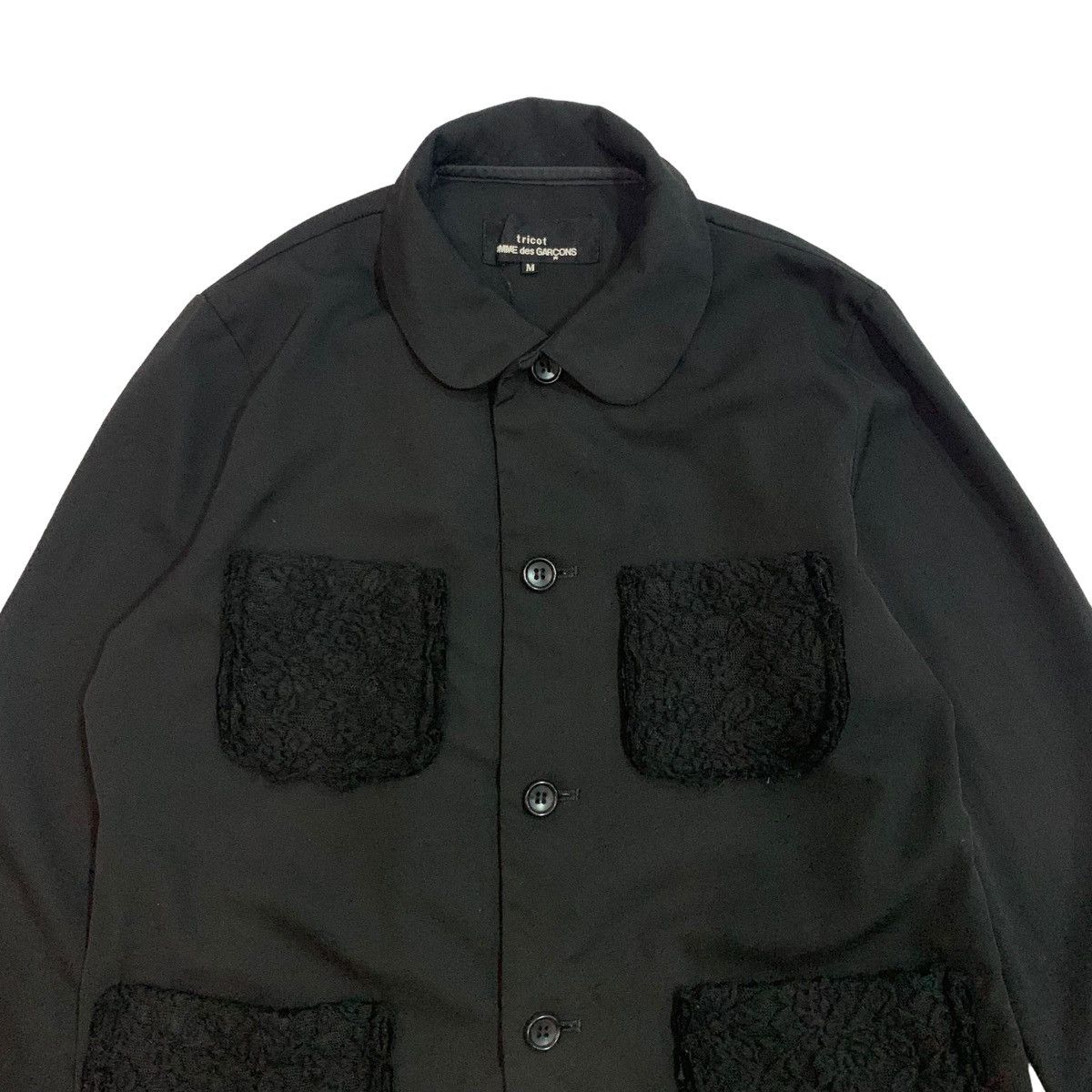 Comme des Garcons 🔥2001 Tricot Comme Des Garcons Wool Button Linen Jacket Size M / US 6-8 / IT 42-44 - 2 Thumbnail