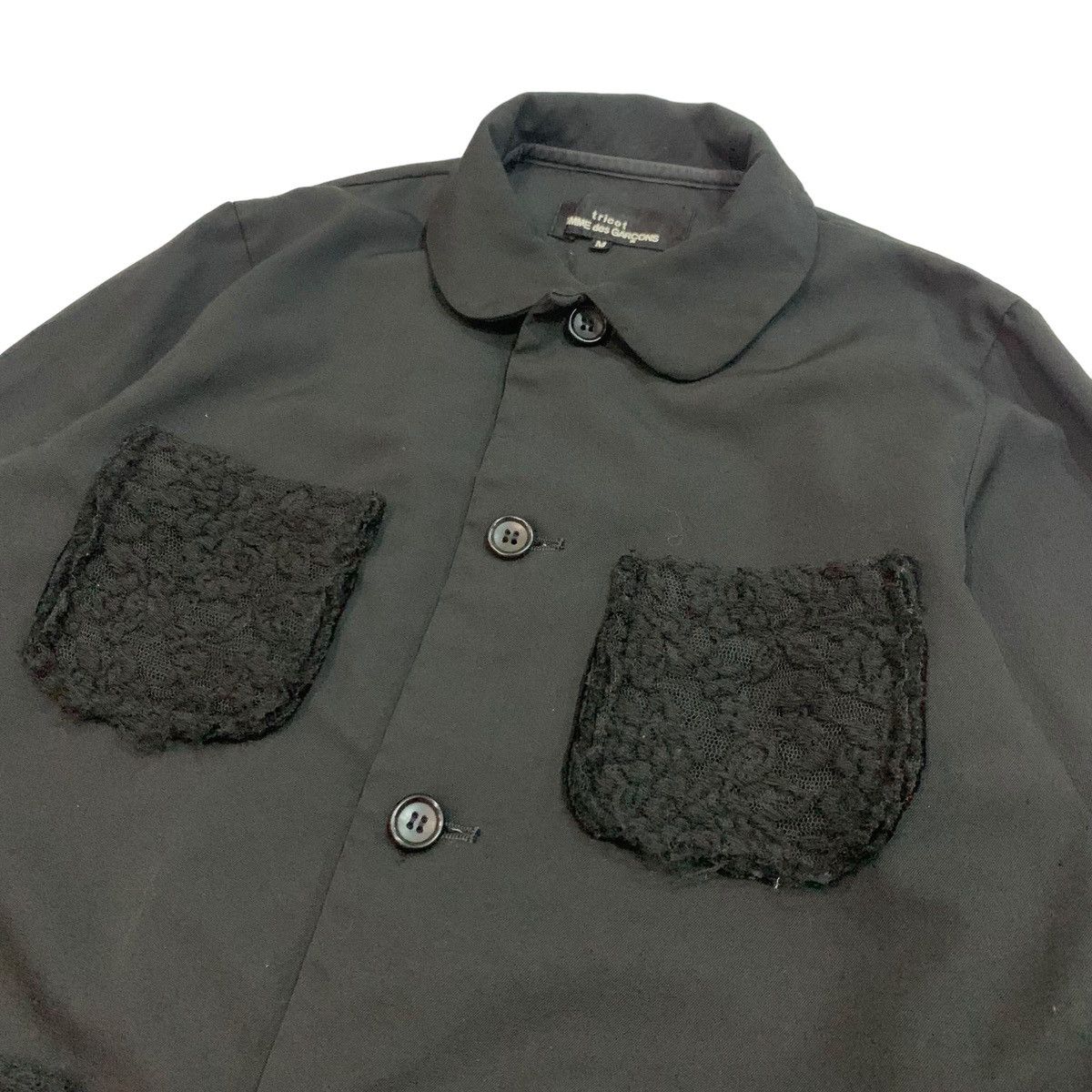 Comme des Garcons 🔥2001 Tricot Comme Des Garcons Wool Button Linen Jacket Size M / US 6-8 / IT 42-44 - 1 Thumbnail
