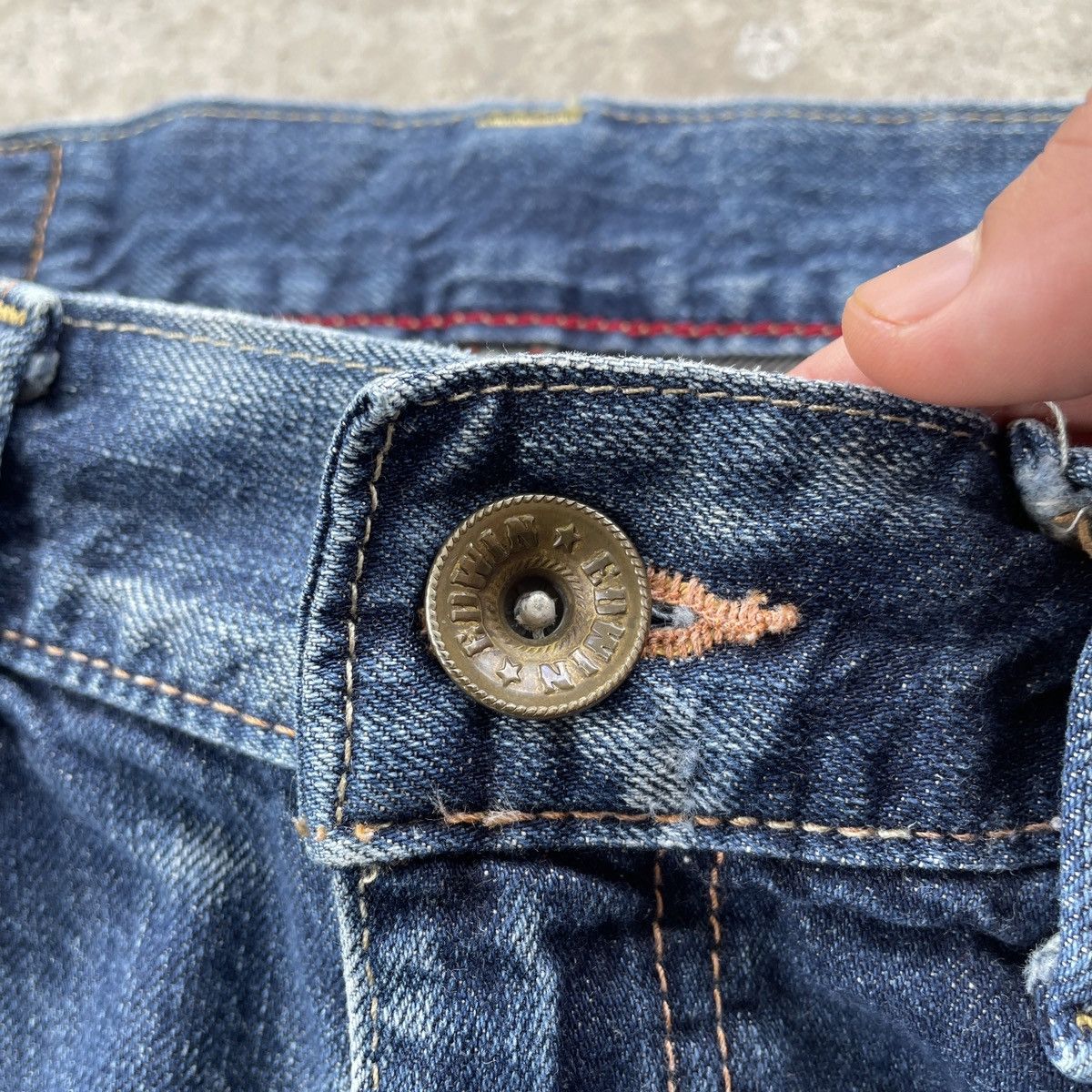 Edwin Rare🔥 Vintage Edwin Faded Jeans Denim Pants W33x30 Size US 33 - 7 Thumbnail