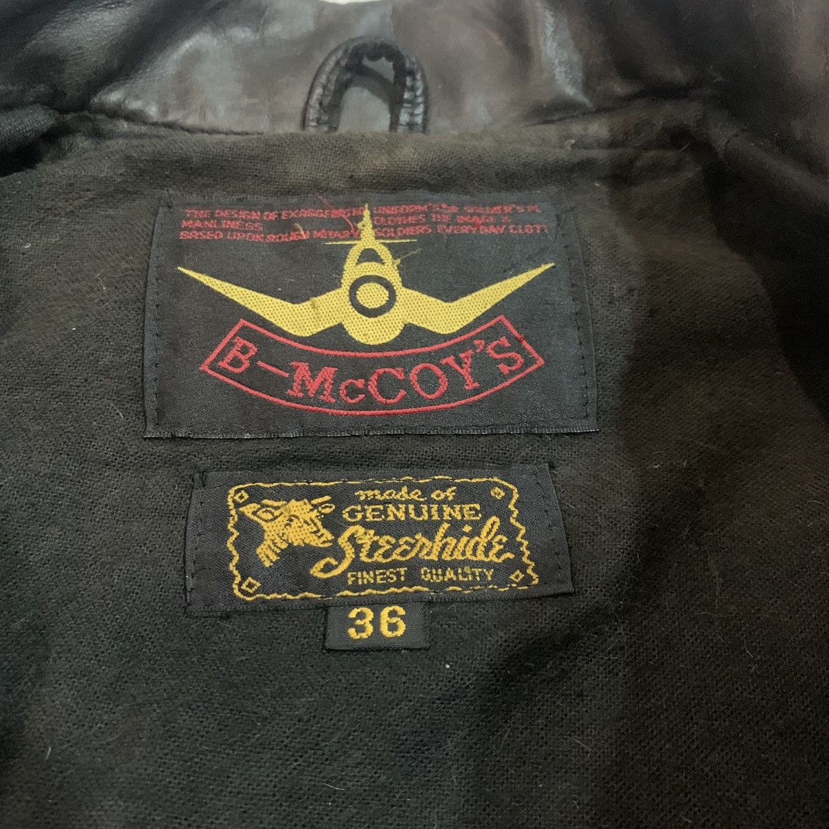 The Real McCoy's 🔥Real Mccoy’s Steerhide Single Leather Jacket Size US S / EU 44-46 / 1 - 15 Thumbnail
