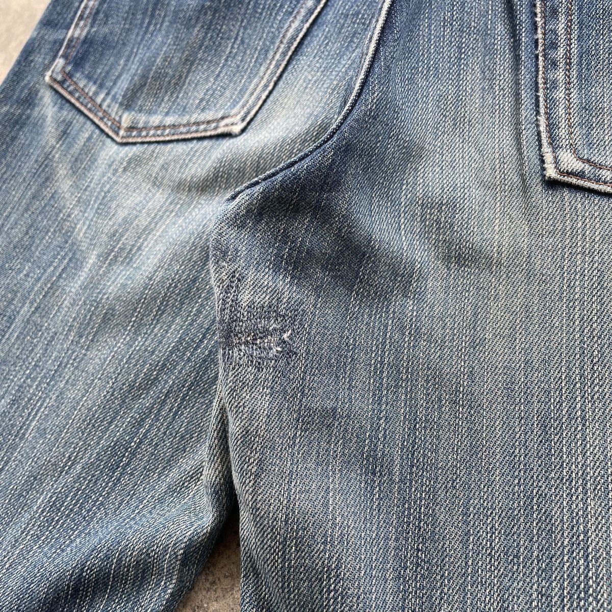 Japanese Brand × Vintage Japanese Vintage Faded Rusty Distressed FLARED Jeans Pants Size US 30 / EU 46 - 7 Thumbnail