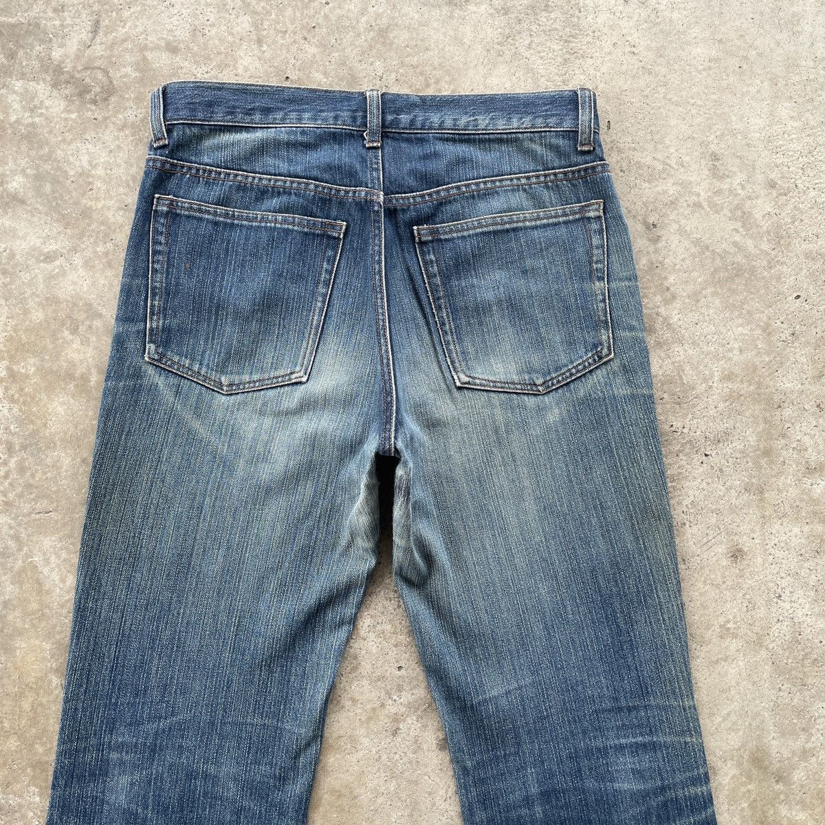 Japanese Brand × Vintage Japanese Vintage Faded Rusty Distressed FLARED Jeans Pants Size US 30 / EU 46 - 8 Thumbnail