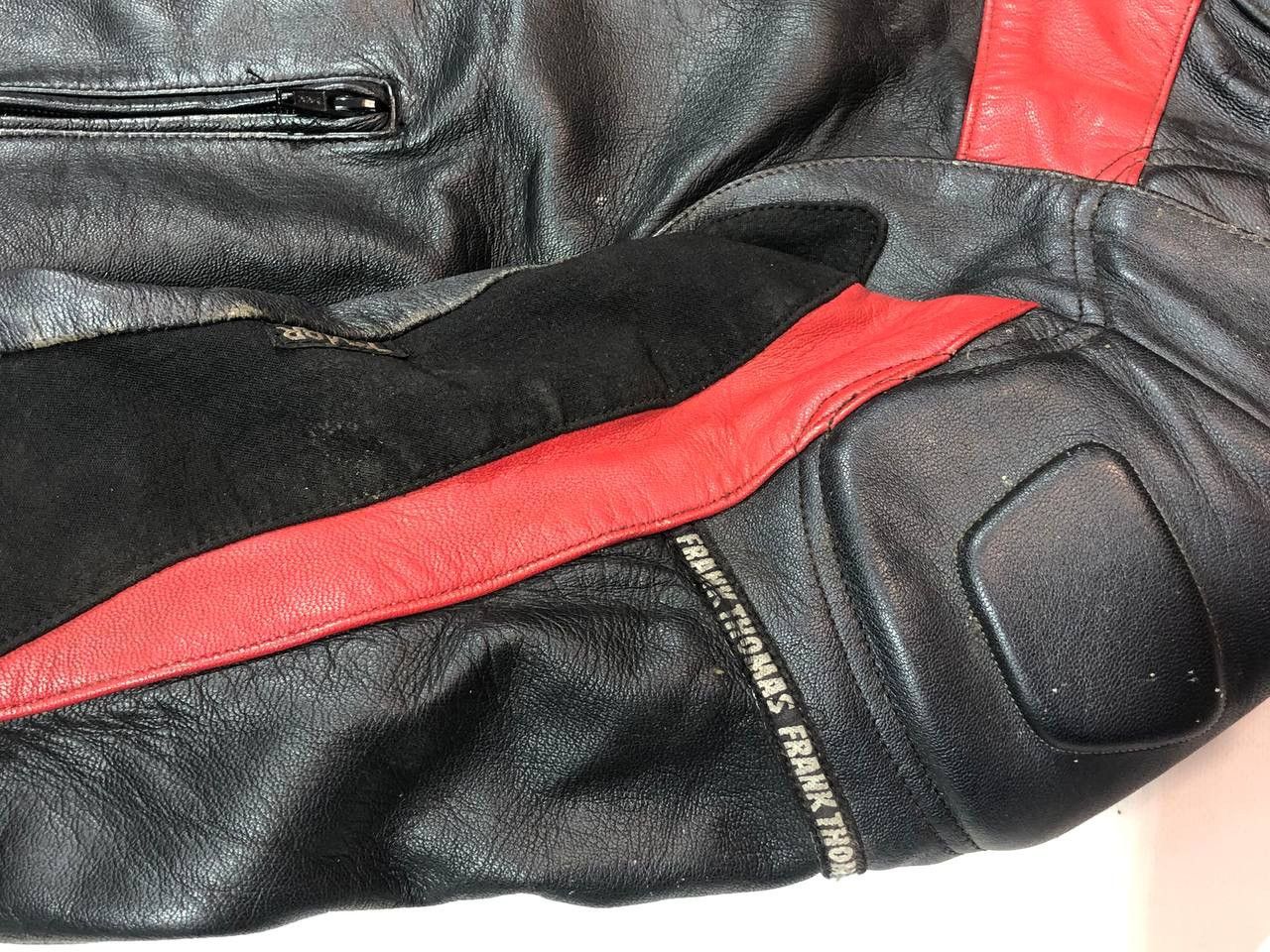 Other Frank Thomas Moto Leather Jacket Motocross Racing Vintage Size US L / EU 52-54 / 3 - 6 Thumbnail
