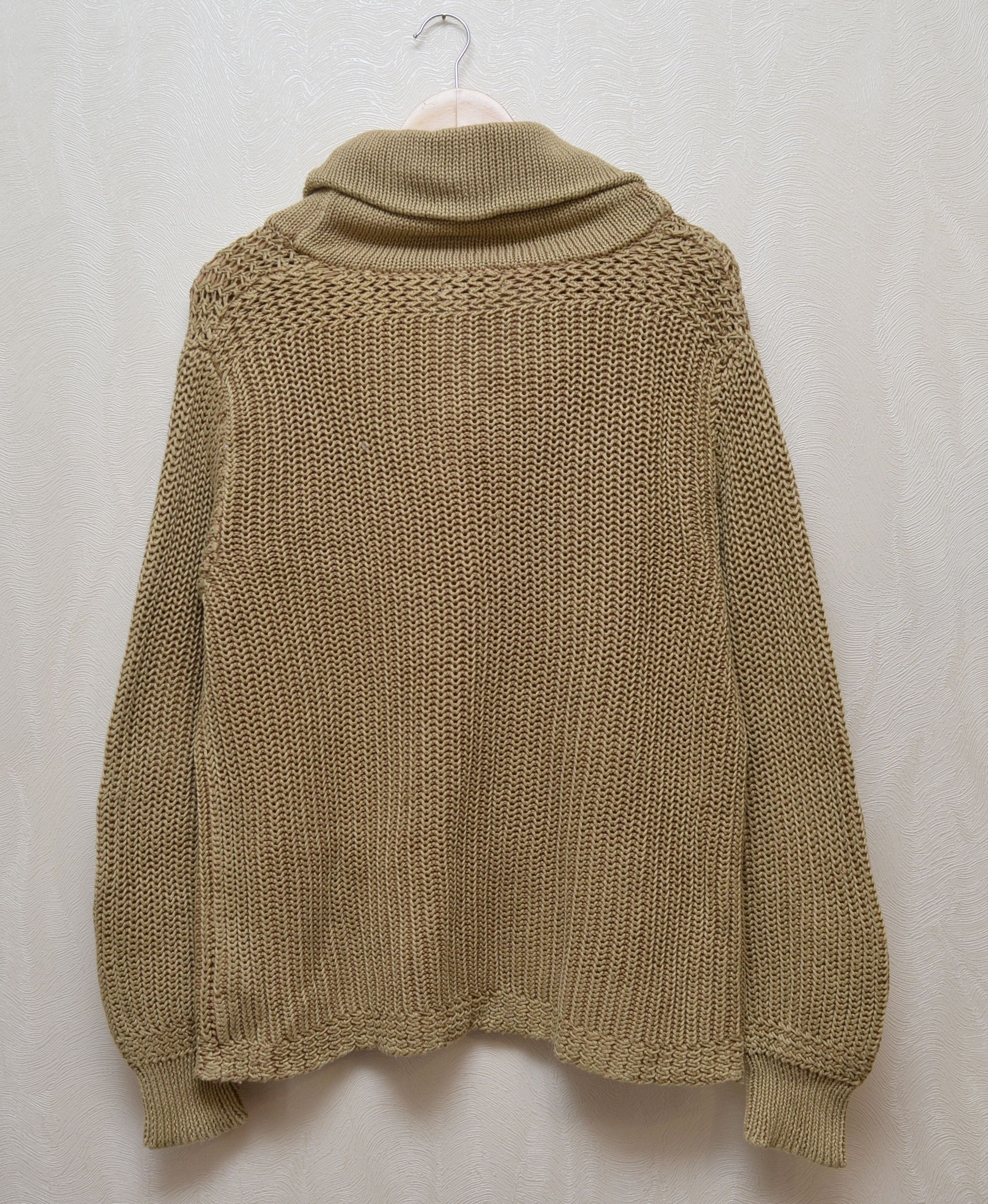Polo Ralph Lauren × Vintage Polo Ralph Lauren Knit Shawl Neck Sweater Vintage 90s Size US L / EU 52-54 / 3 - 4 Thumbnail