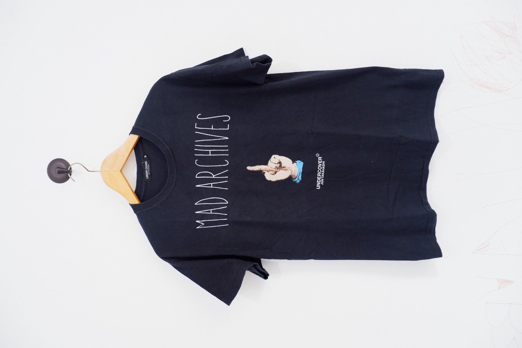 image of Jun Takahashi x Undercover Mad Archives Tees in Black, Men's (Size Medium)