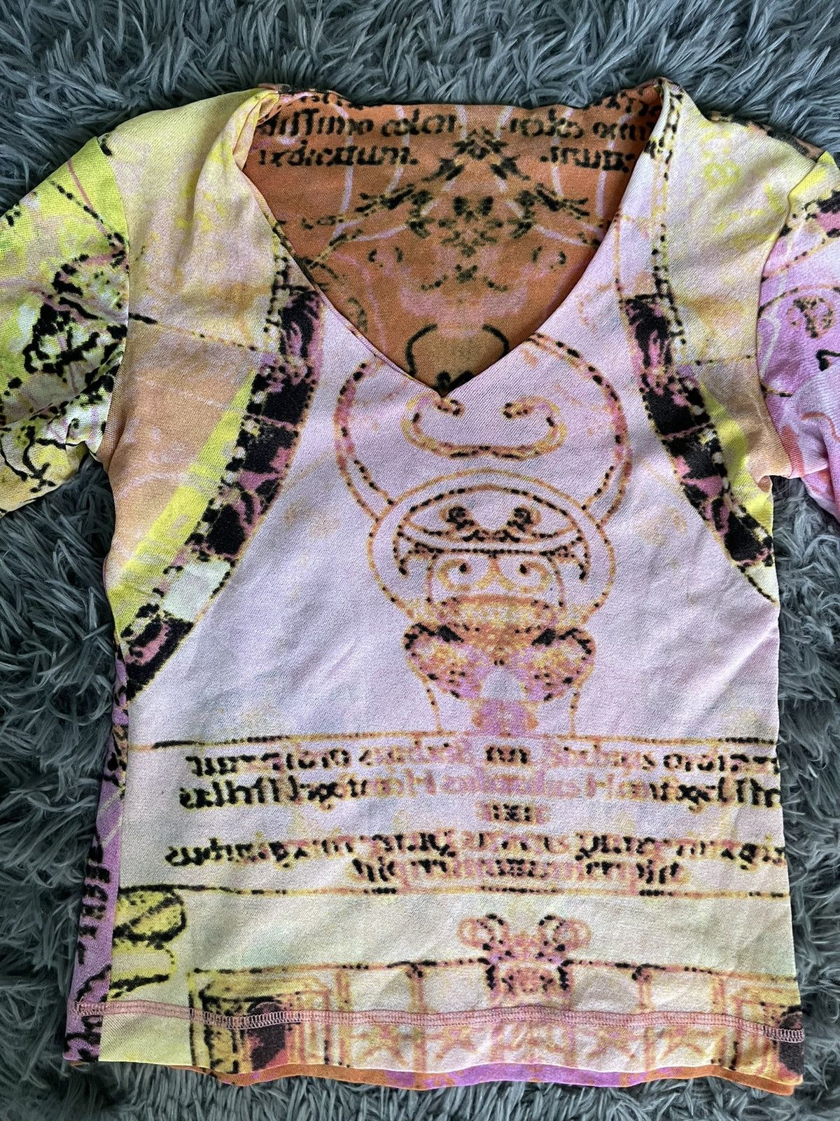 Japanese Brand × Vintage Nile Y2K vintage mesh two layers JPG style t-shirt Size M / US 6-8 / IT 42-44 - 2 Thumbnail