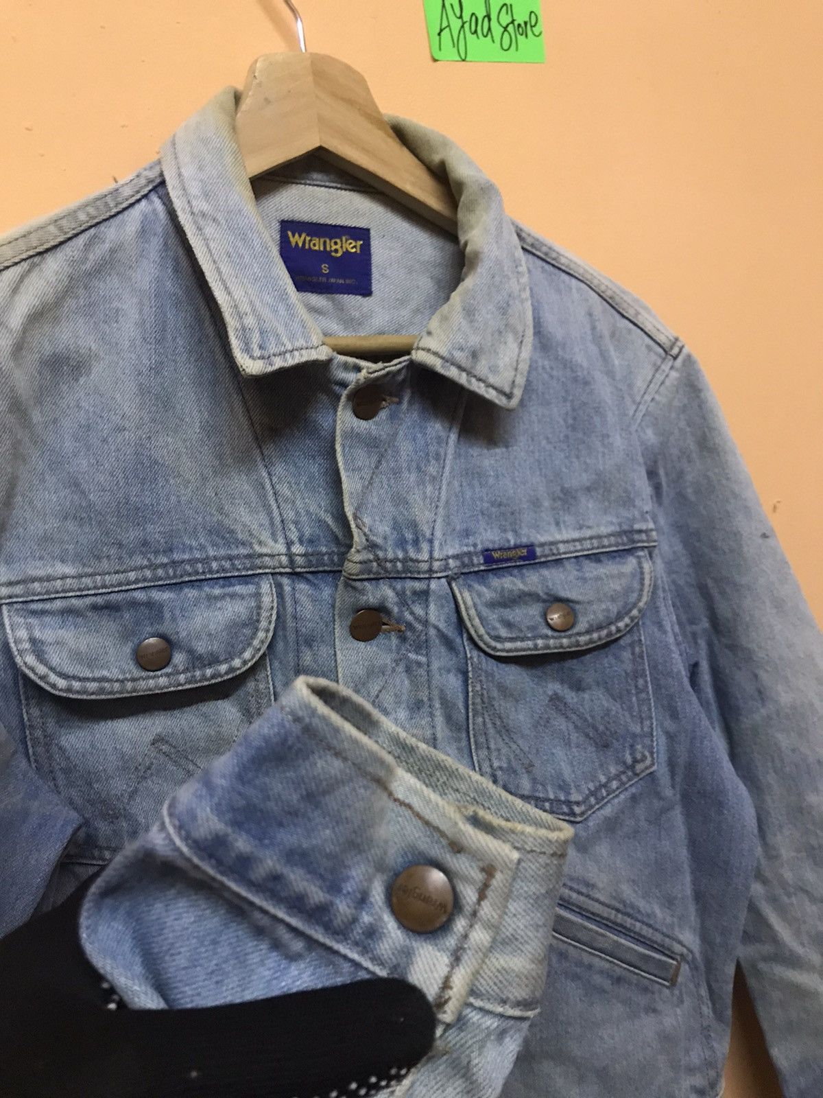 Vintage × Wrangler ‼️VTG WANGLER DENIM JACKET‼️ Size US S / EU 44-46 / 1 - 4 Thumbnail