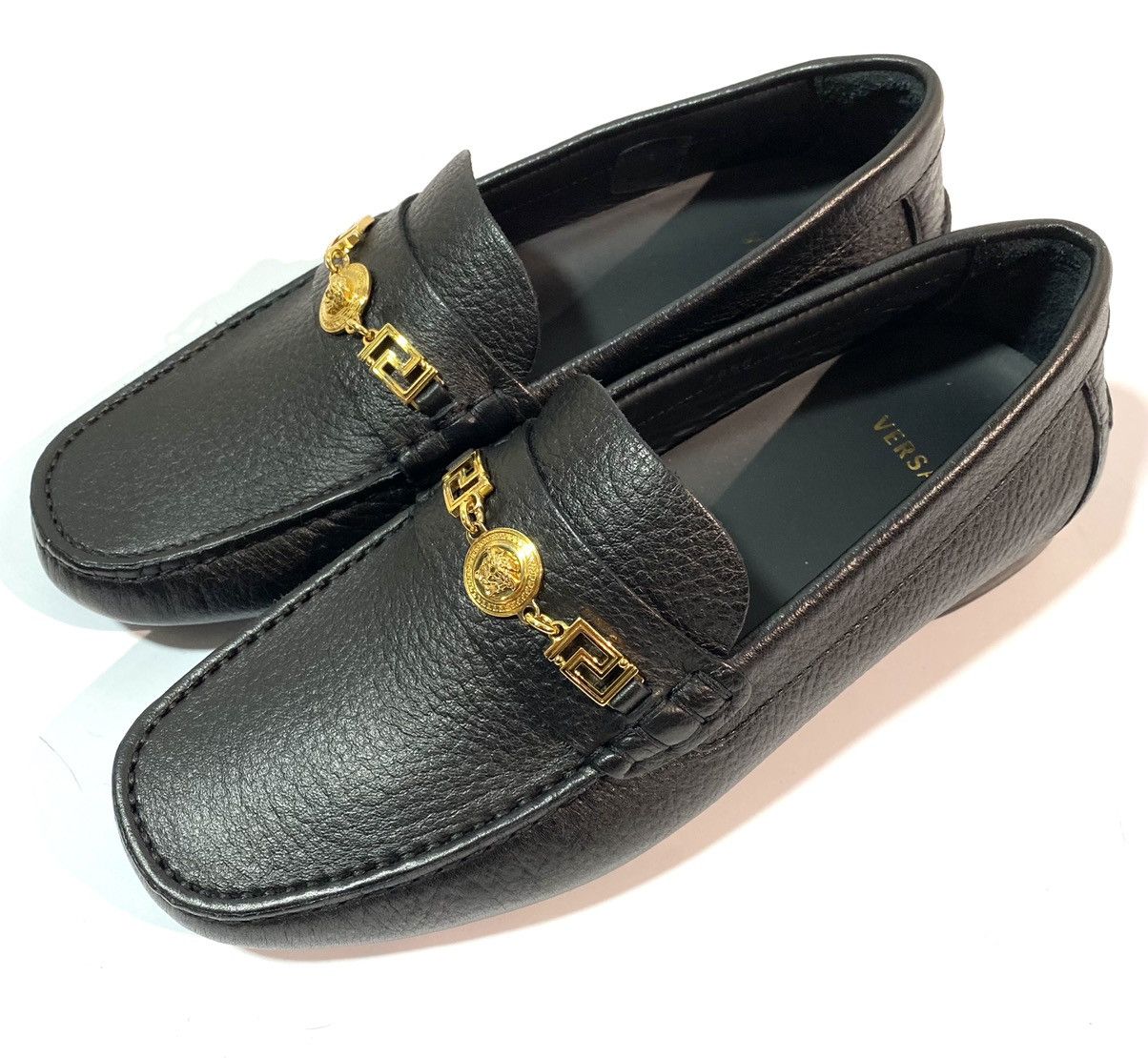 Taelirae | Black Loafers With Golden Bit main image 0