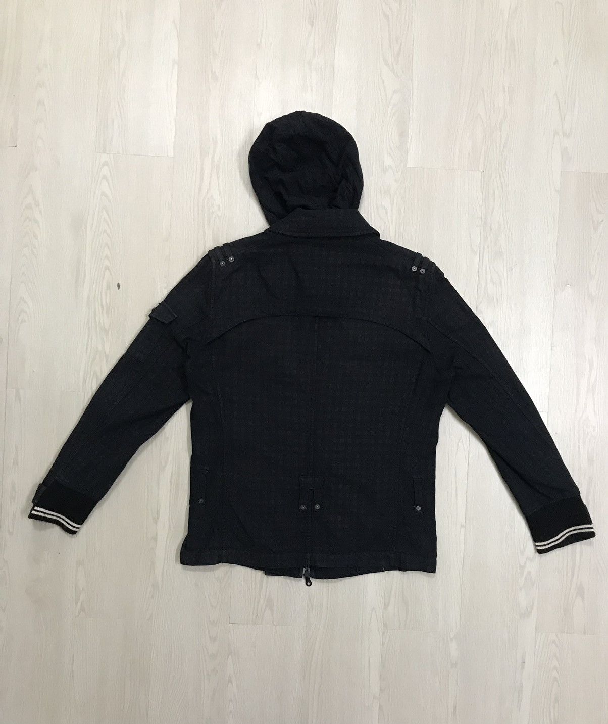 Japanese Brand × PPFM × Vintage Vintage PPFM Punk Hoodie Jacket Removeable Hoodie Size US M / EU 48-50 / 2 - 4 Thumbnail