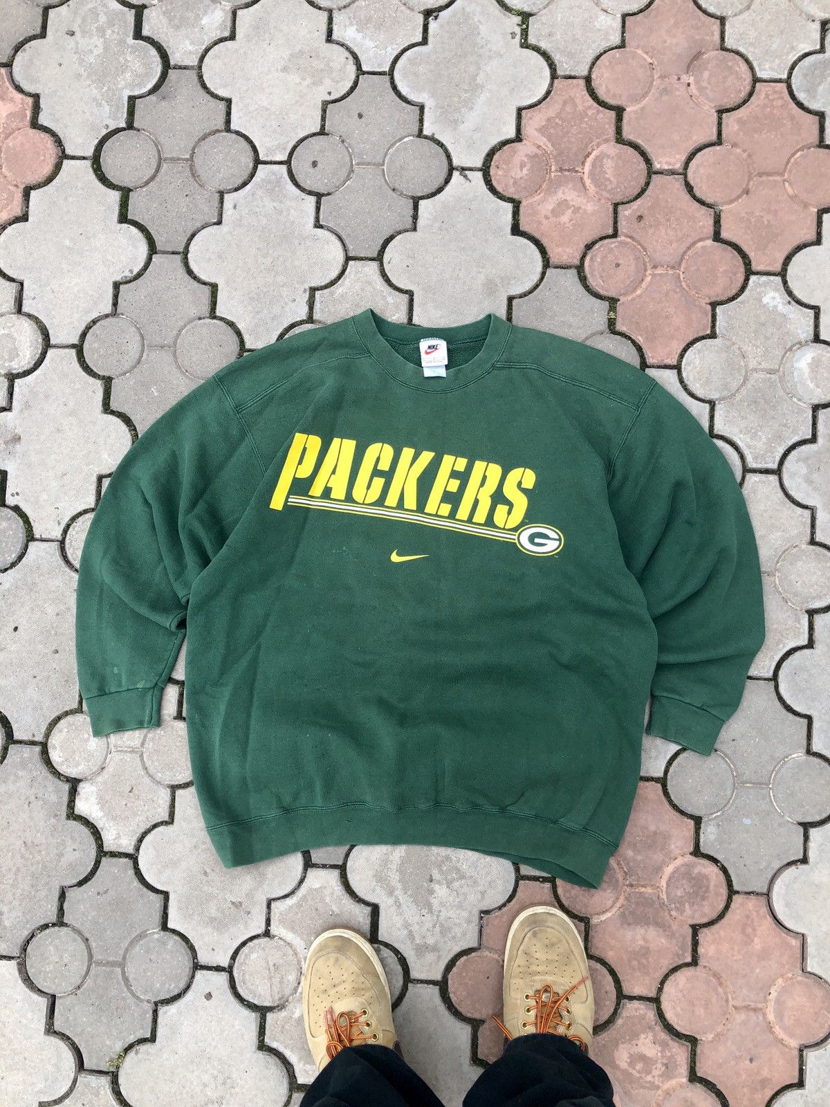 Vintage Nike Packers Center Logo Crewneck Sweatshirt
