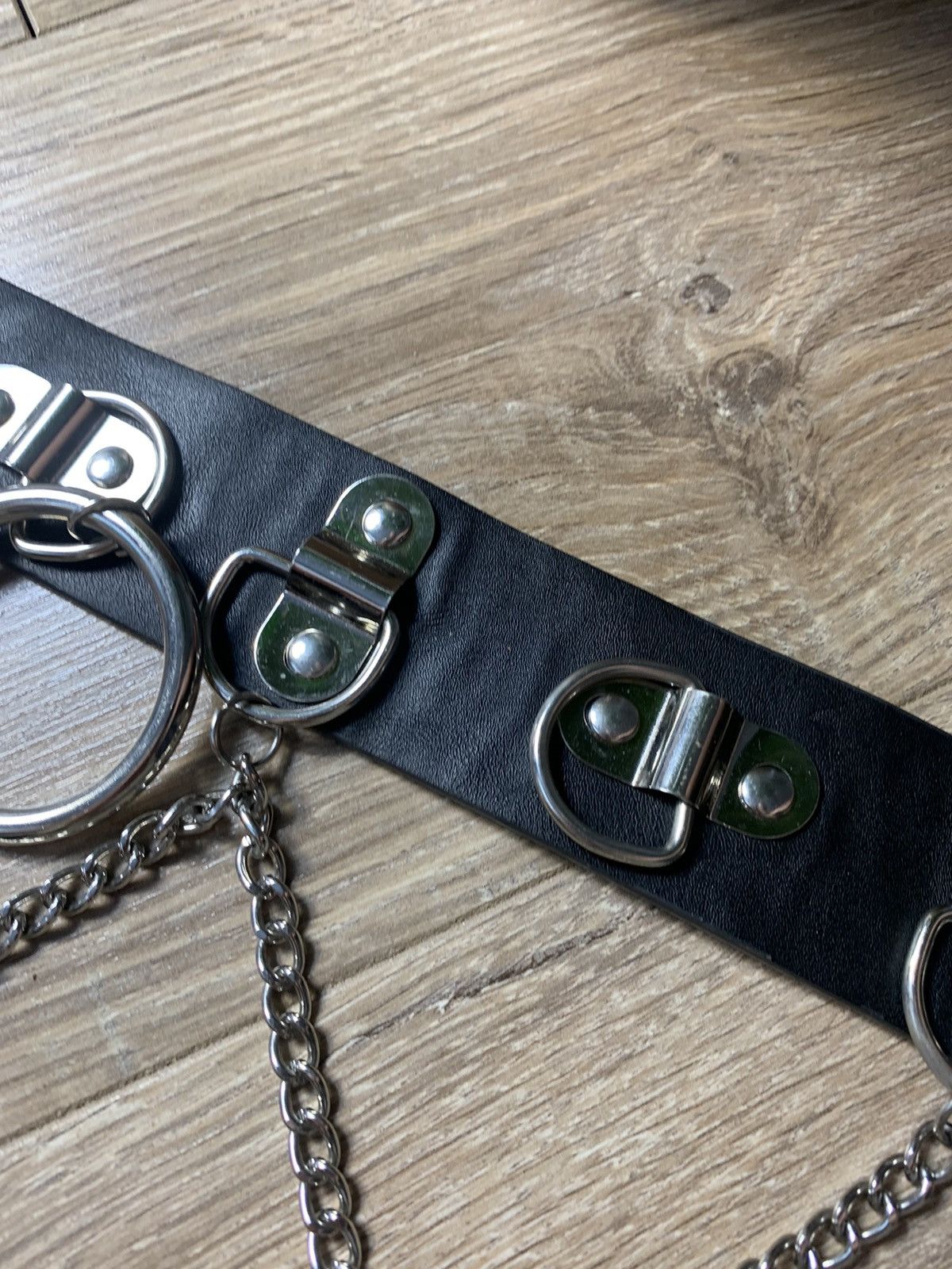 Japanese Brand Vintage Japanese Metal Punk Emo Rock Goth Y2K Drill belt Size 28 - 6 Thumbnail