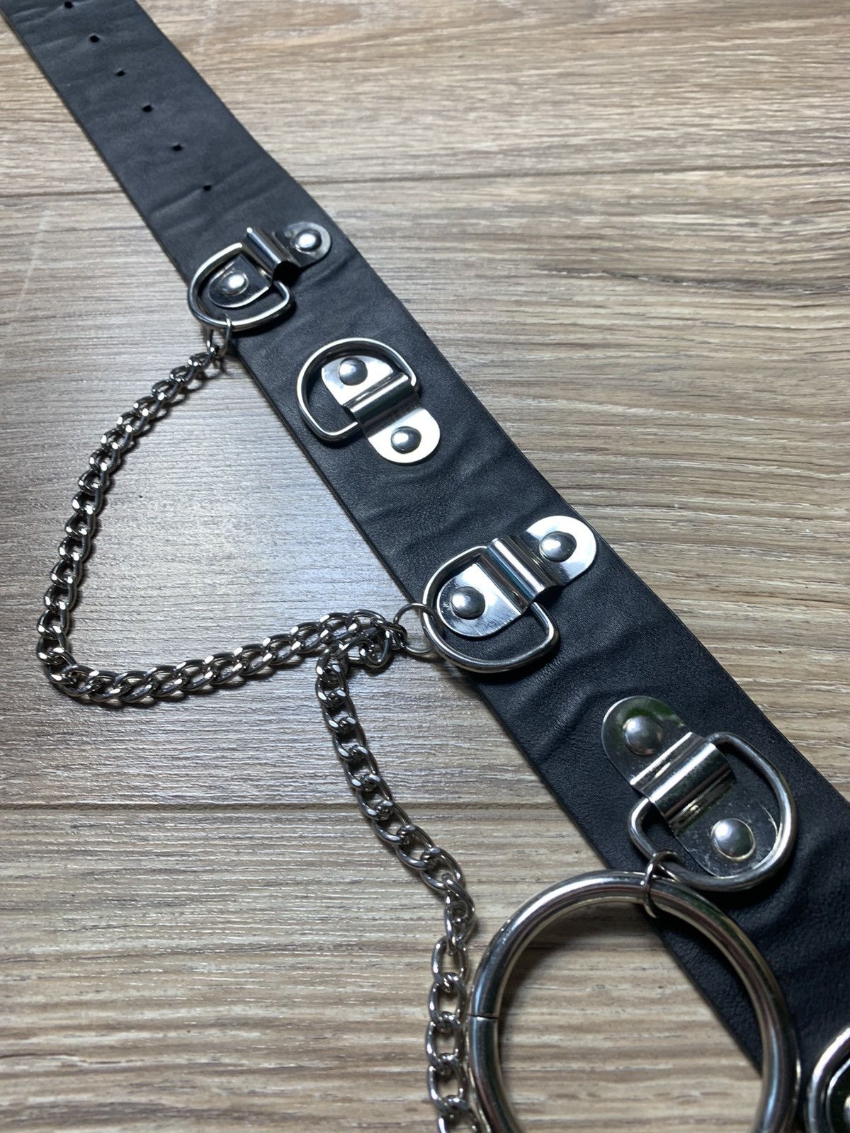 Japanese Brand Vintage Japanese Metal Punk Emo Rock Goth Y2K Drill belt Size 28 - 7 Thumbnail