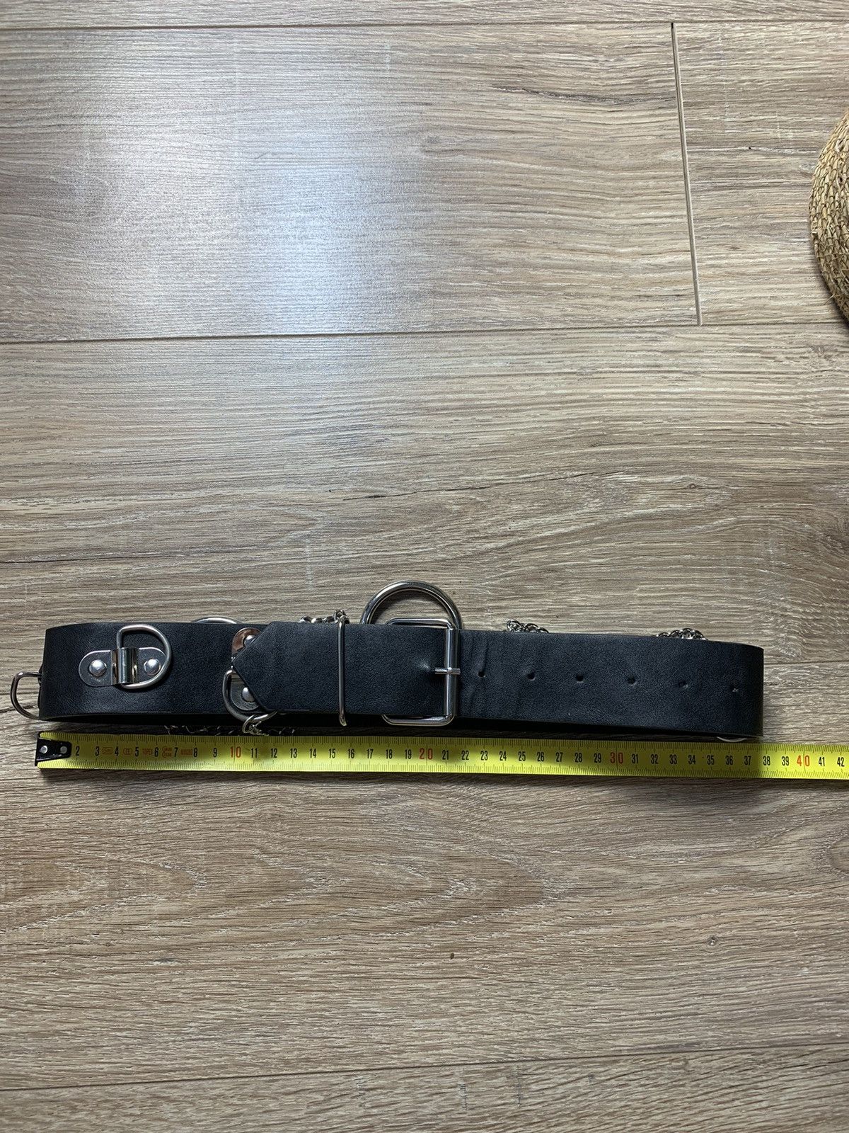 Japanese Brand Vintage Japanese Metal Punk Emo Rock Goth Y2K Drill belt Size 28 - 12 Thumbnail