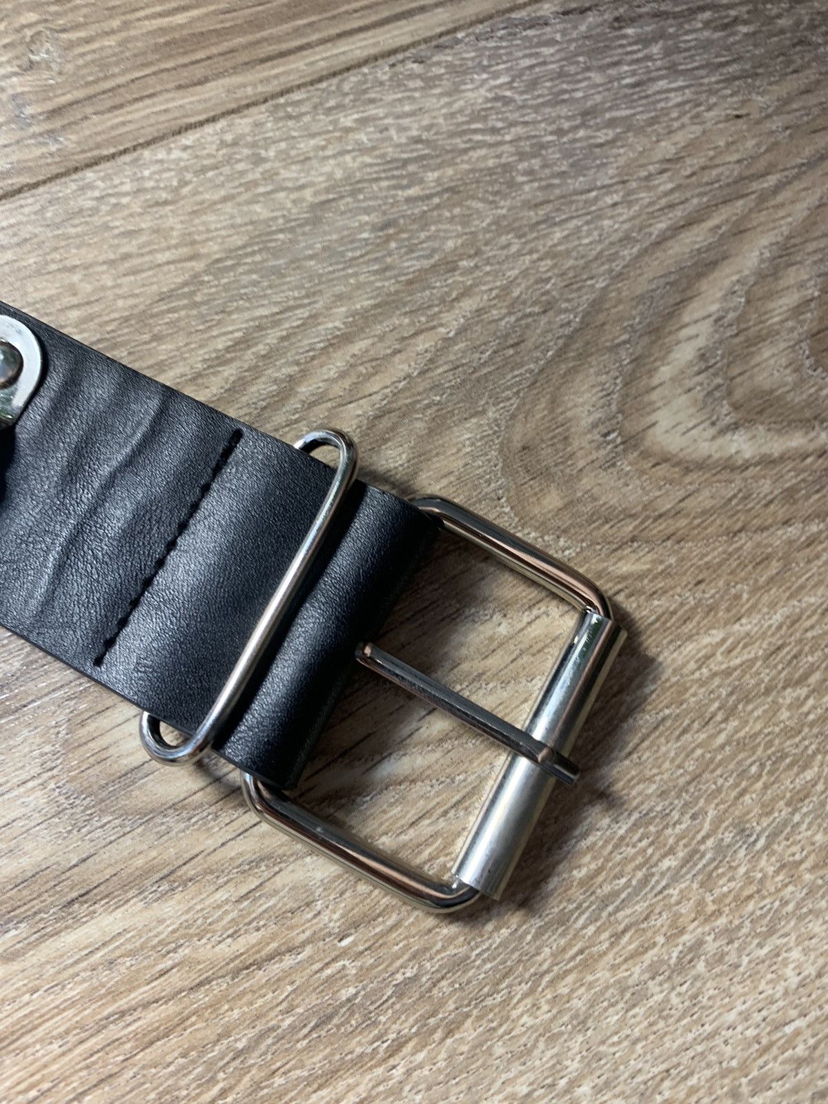 Japanese Brand Vintage Japanese Metal Punk Emo Rock Goth Y2K Drill belt Size 28 - 5 Thumbnail