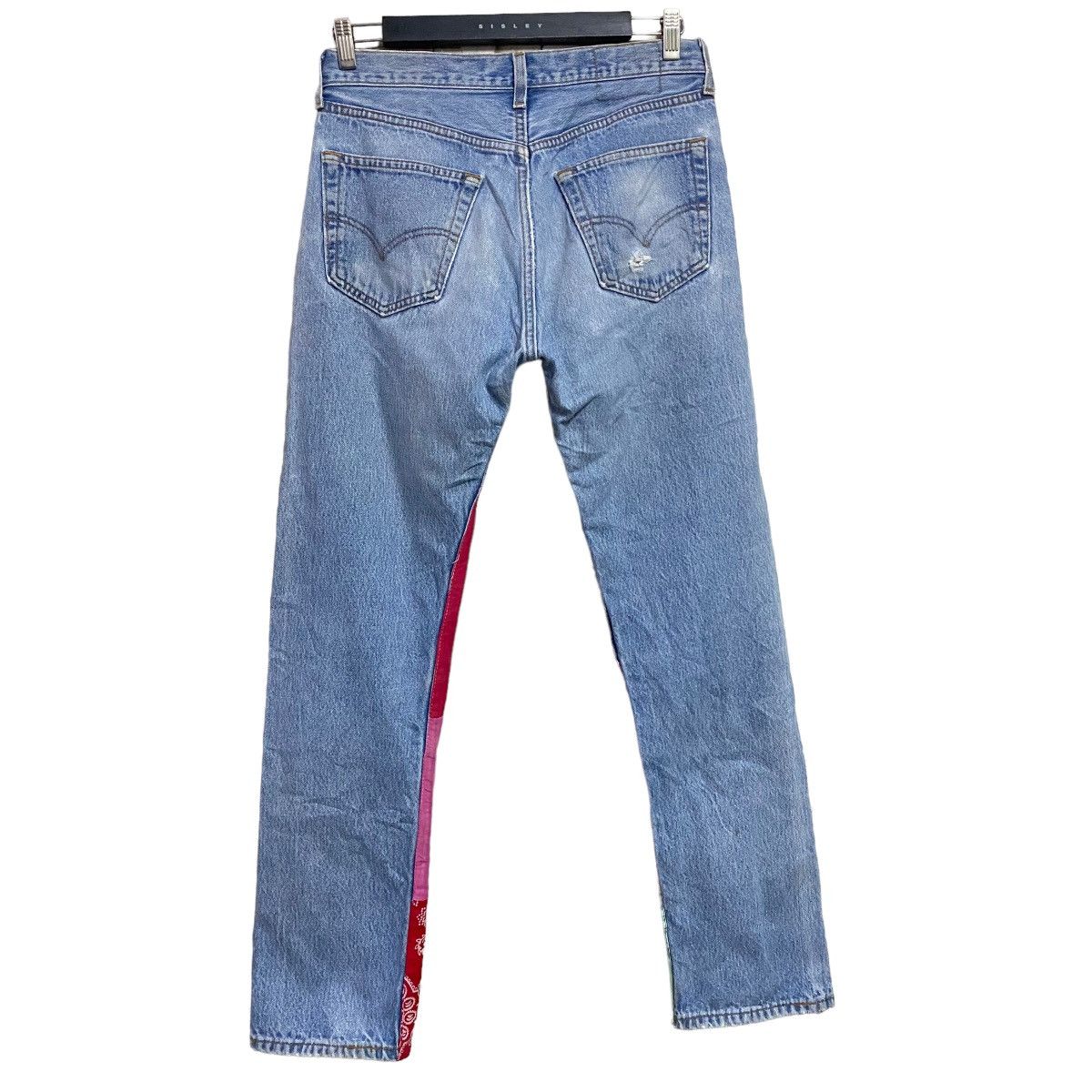 Levi's Vintage 90s Levis 501 Bandana Patchwork Jeans Kapital Size US 30 / EU 46 - 2 Thumbnail