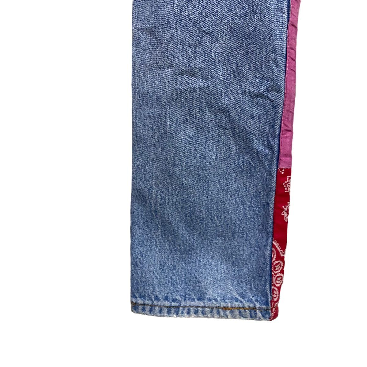 Levi's Vintage 90s Levis 501 Bandana Patchwork Jeans Kapital Size US 30 / EU 46 - 15 Thumbnail