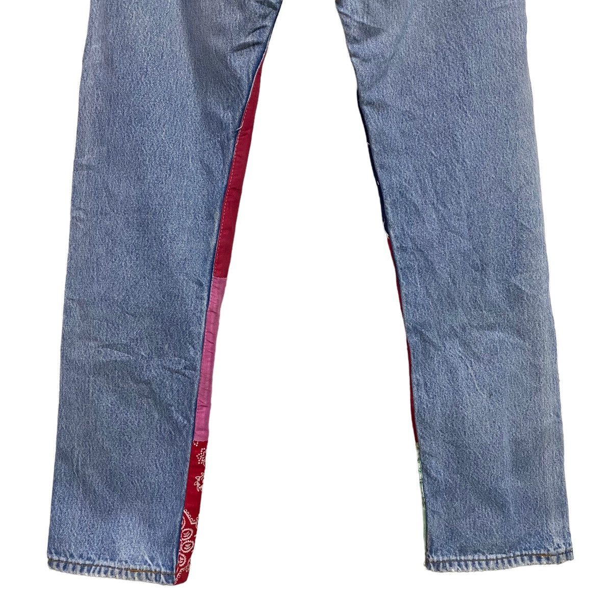 Levi's Vintage 90s Levis 501 Bandana Patchwork Jeans Kapital Size US 30 / EU 46 - 13 Thumbnail