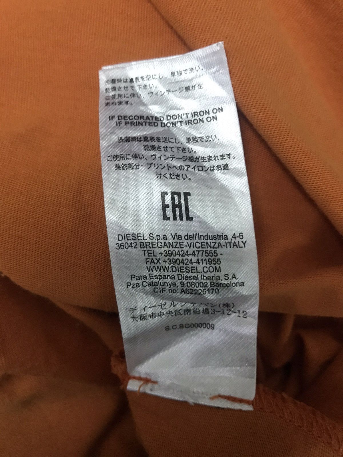Diesel DIESEL DENIM DIVISION EMBROIDERY D PAUSE WITH SPELL OUT Size US M / EU 48-50 / 2 - 6 Thumbnail