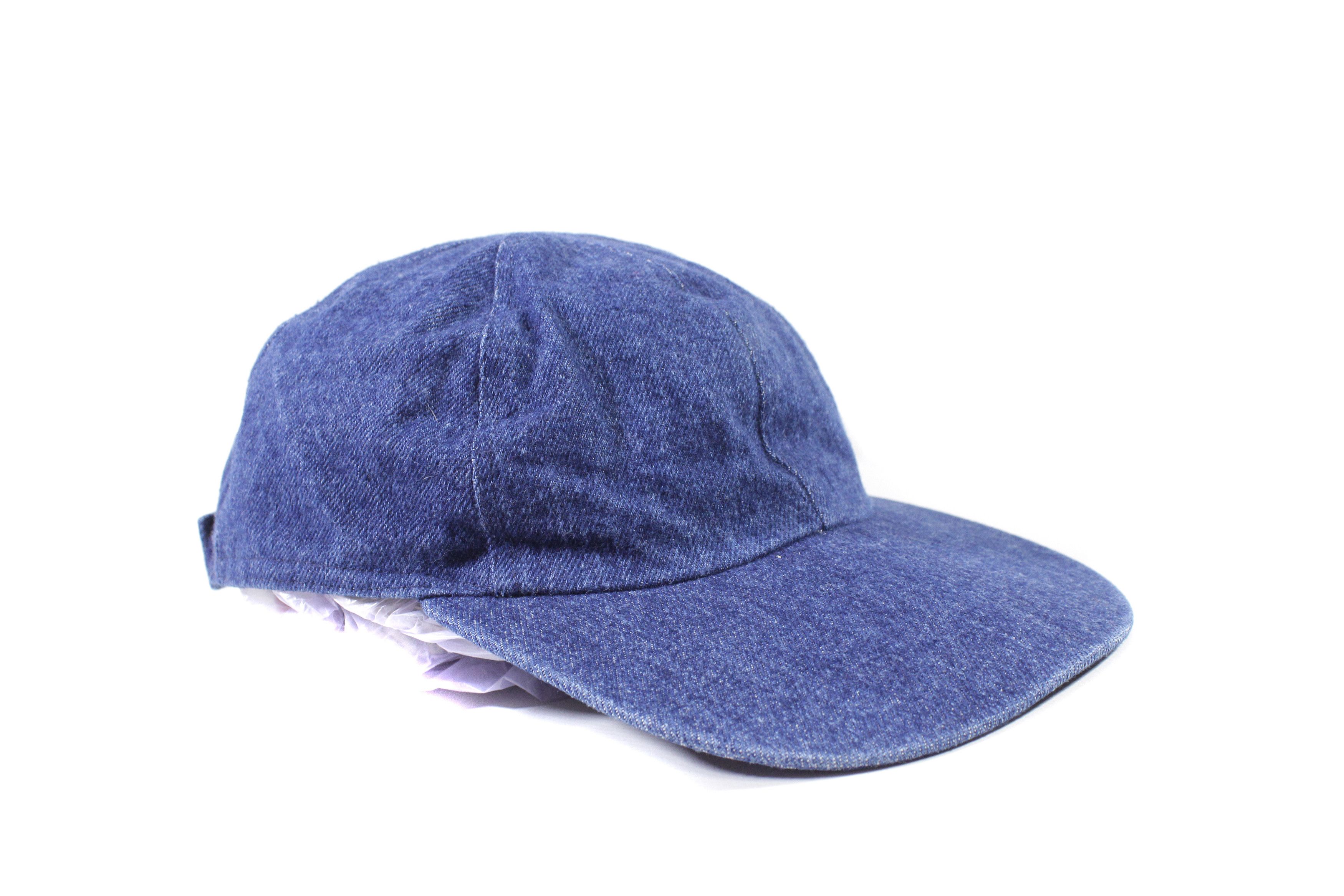 Burberry 90S Logo Denim Cap Vintage Size ONE SIZE - 2 Thumbnail