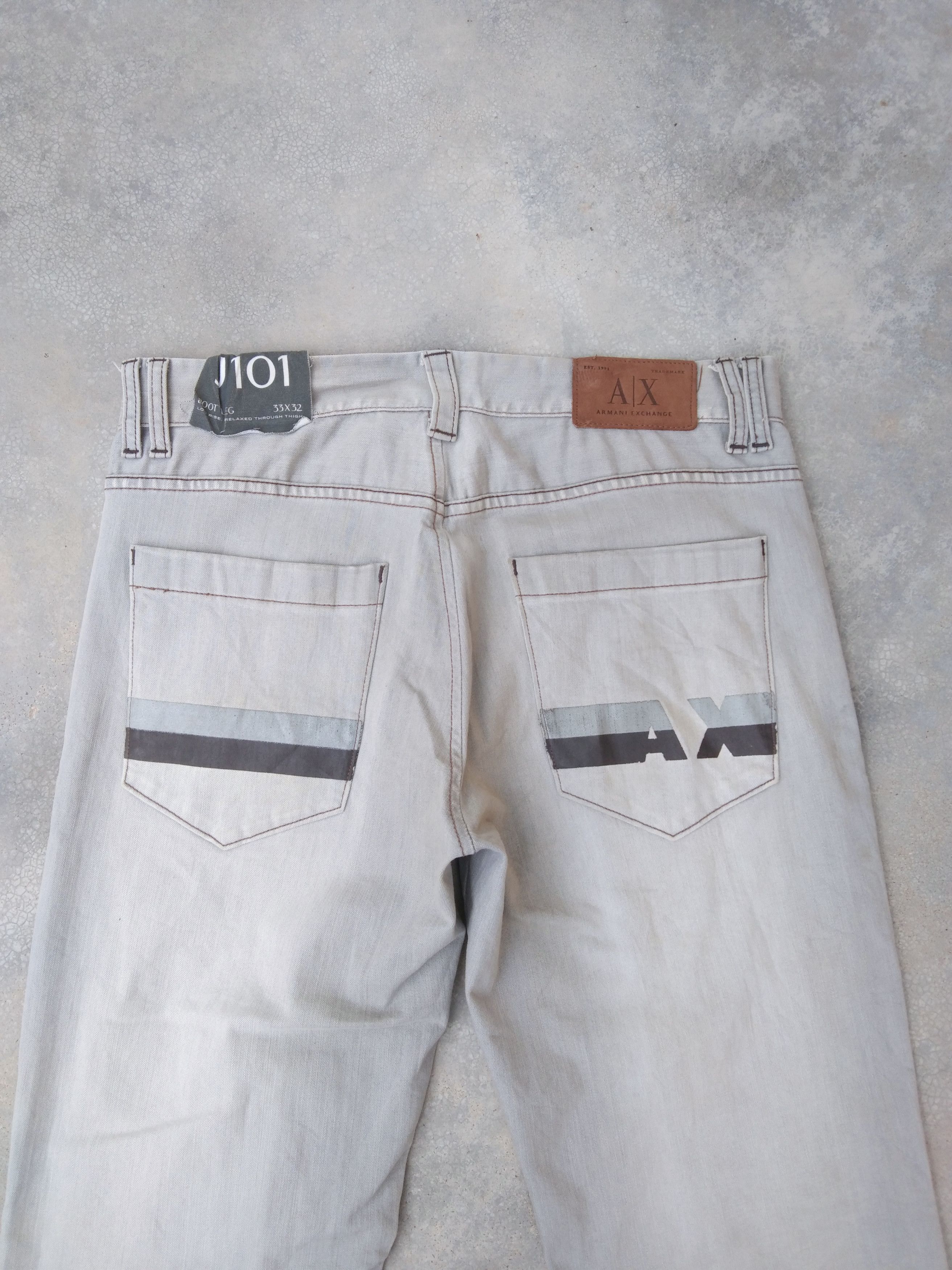 Armani Exchange Vintage Armani Exchange J101 Boot Cut Jeans 33x32 Size US 33 - 3 Thumbnail
